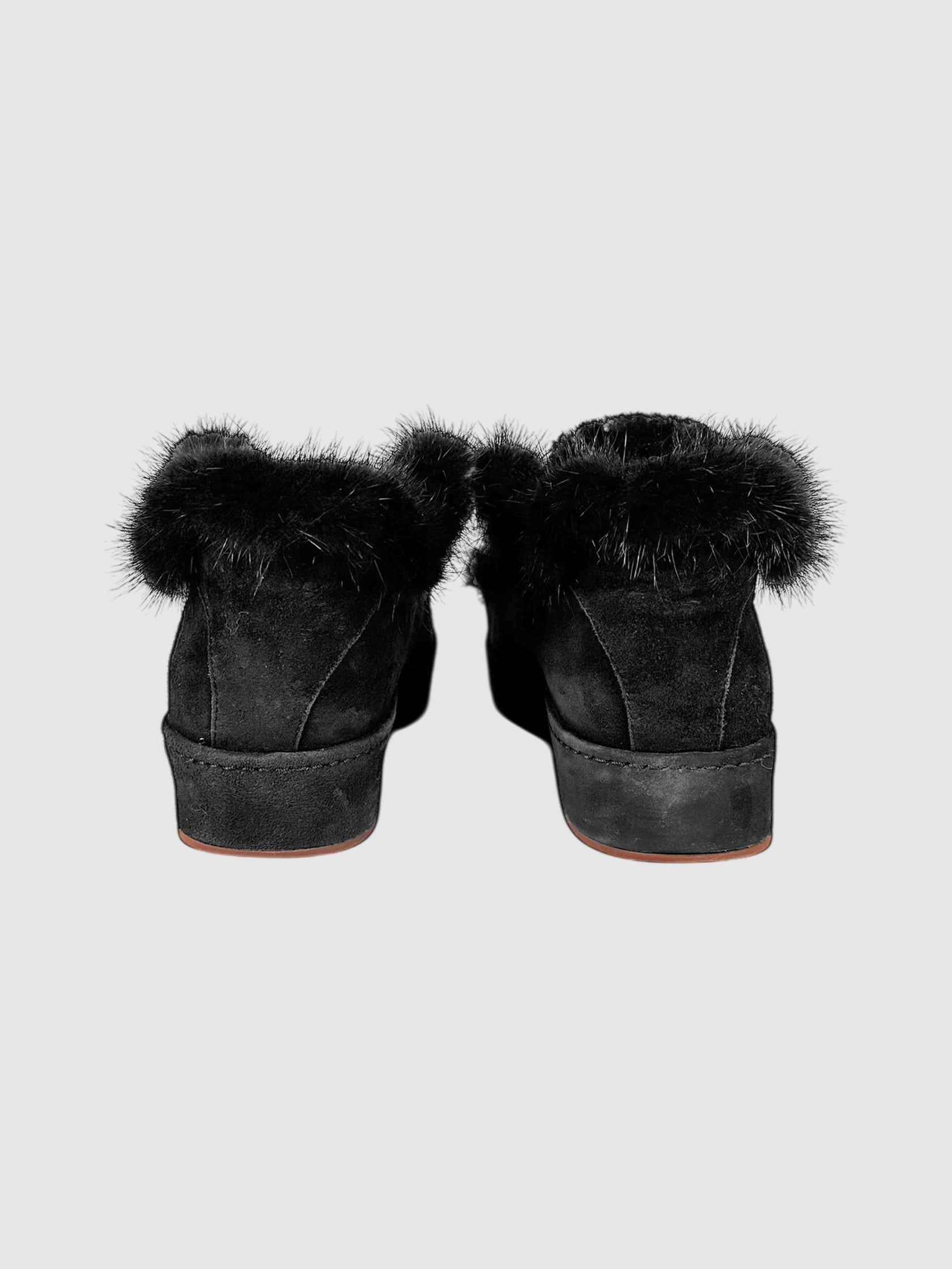 Fur Trim Sneakers