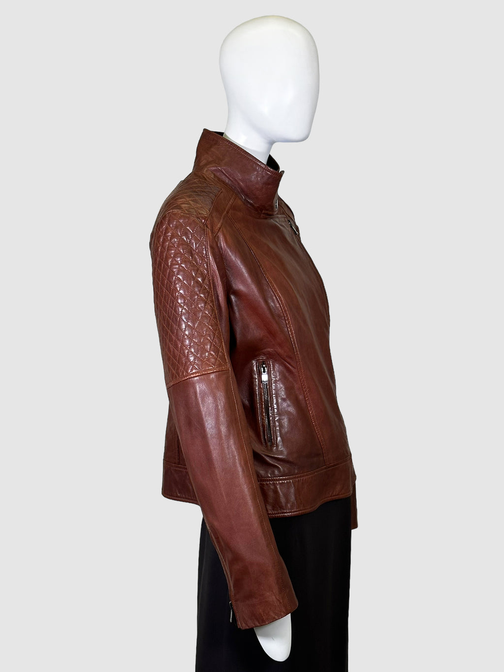 Bod & Christensen Leather Jacket - Size XL