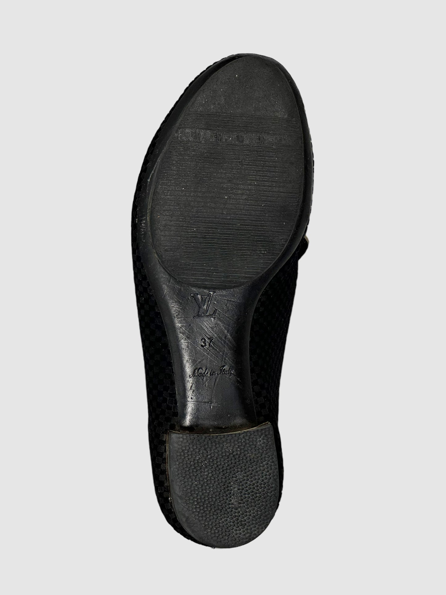 Damier Velvet Loafers - Size 37