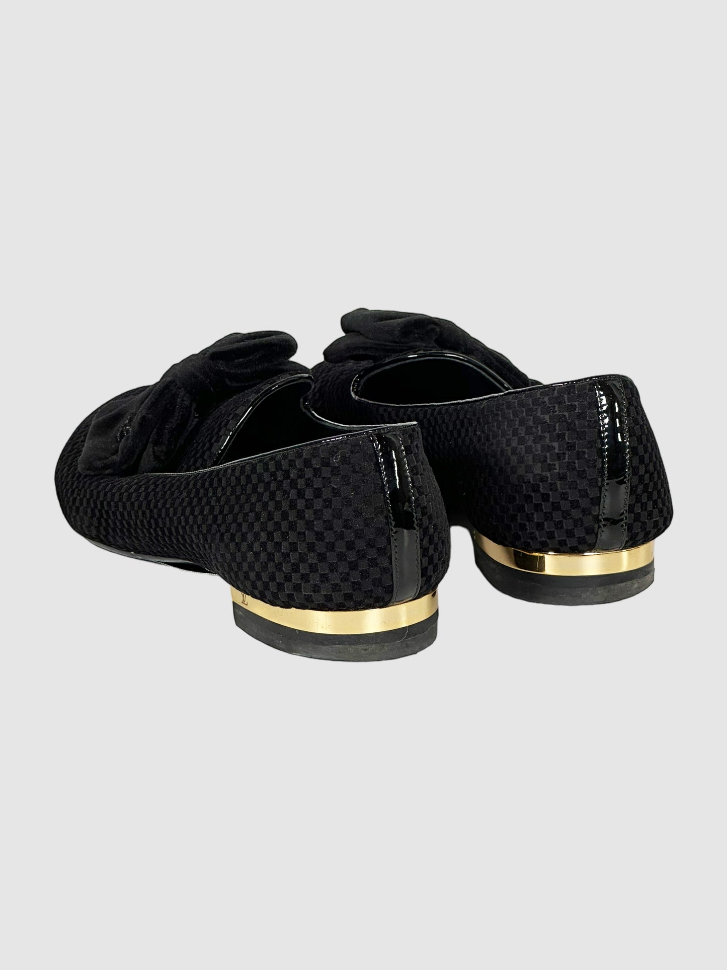 Damier Velvet Loafers - Size 37
