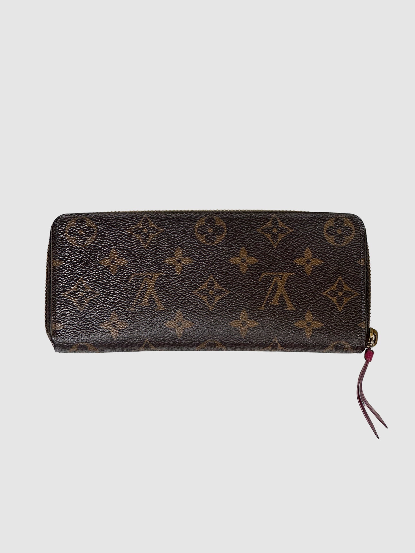 Clemence Monogram Coated Canvas Zippy Wallet