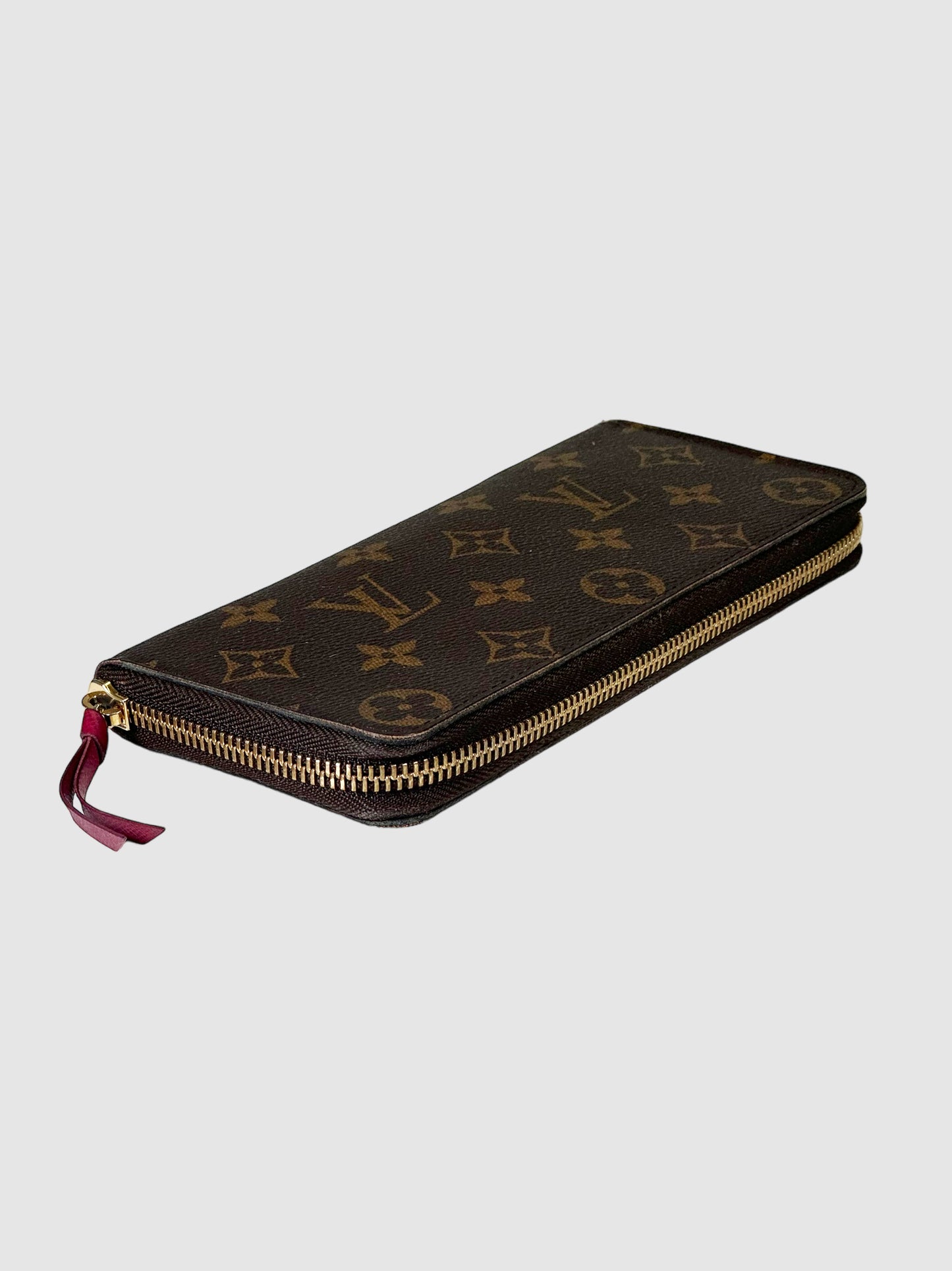 Clemence Monogram Coated Canvas Zippy Wallet