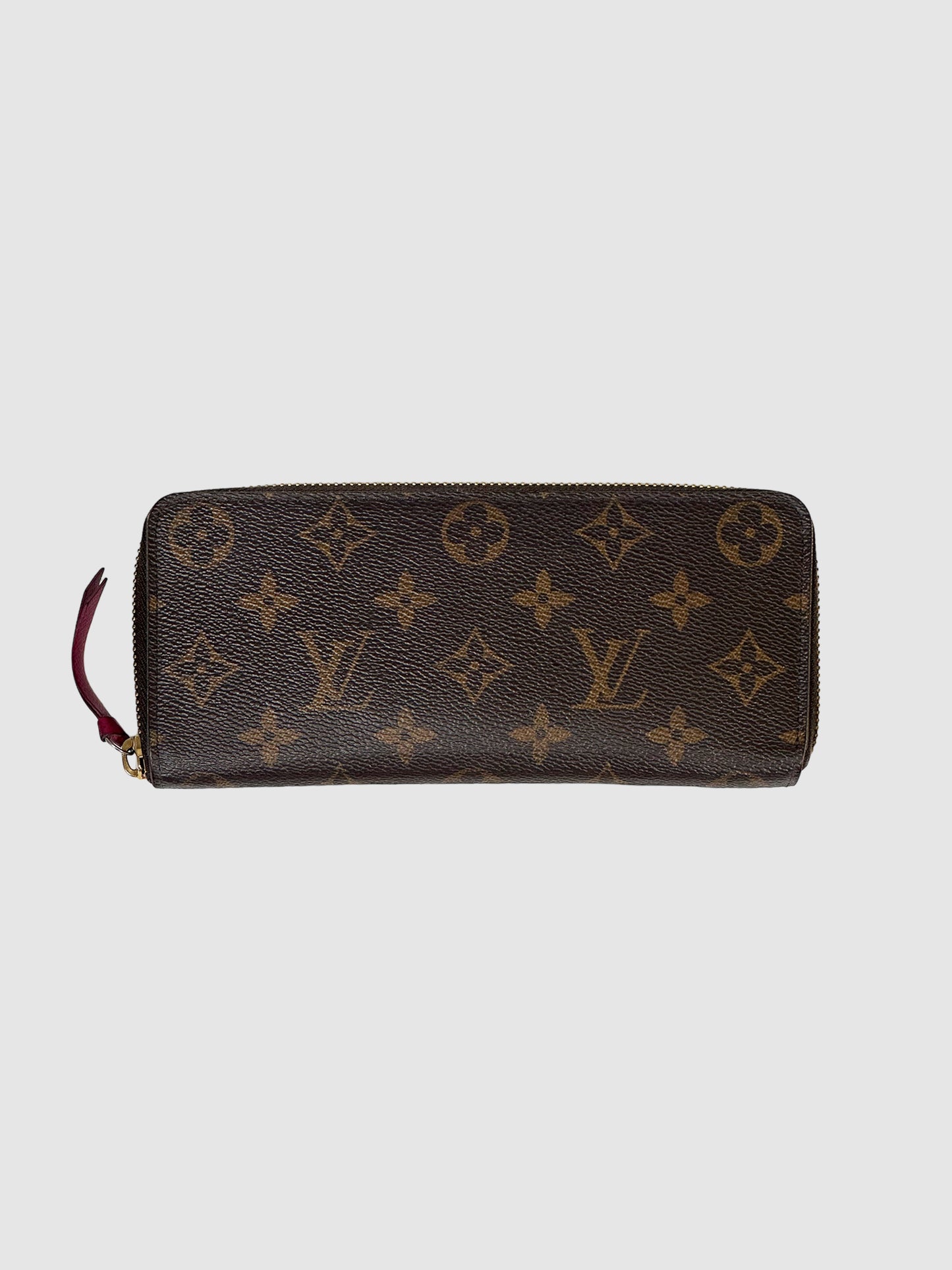 Clemence Monogram Coated Canvas Zippy Wallet