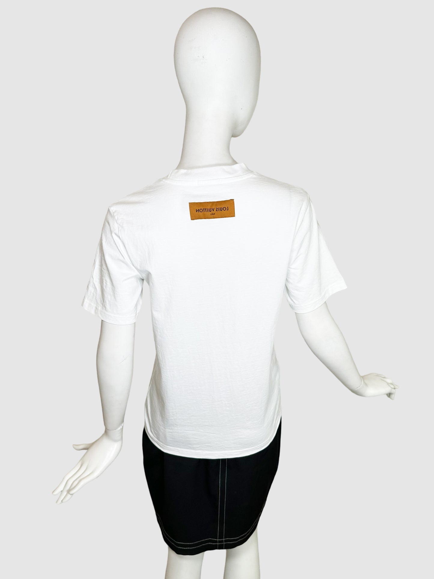 Louis Vuitton Monogram Embroidery T-Shirt - Size S/M