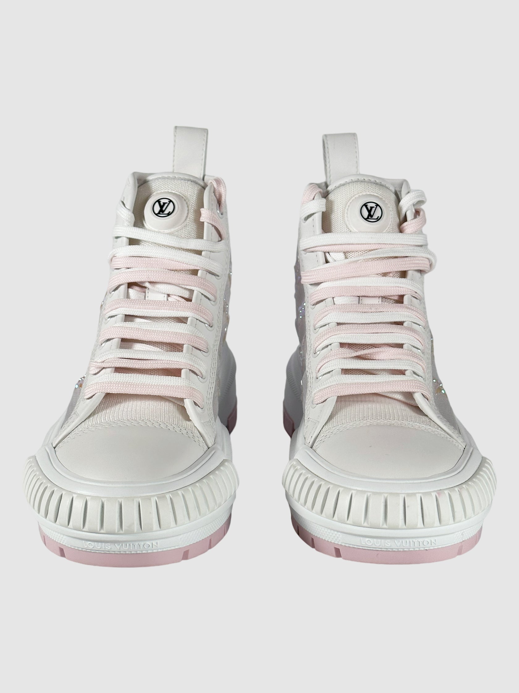 High Top Logo Sneakers - Size 37.5