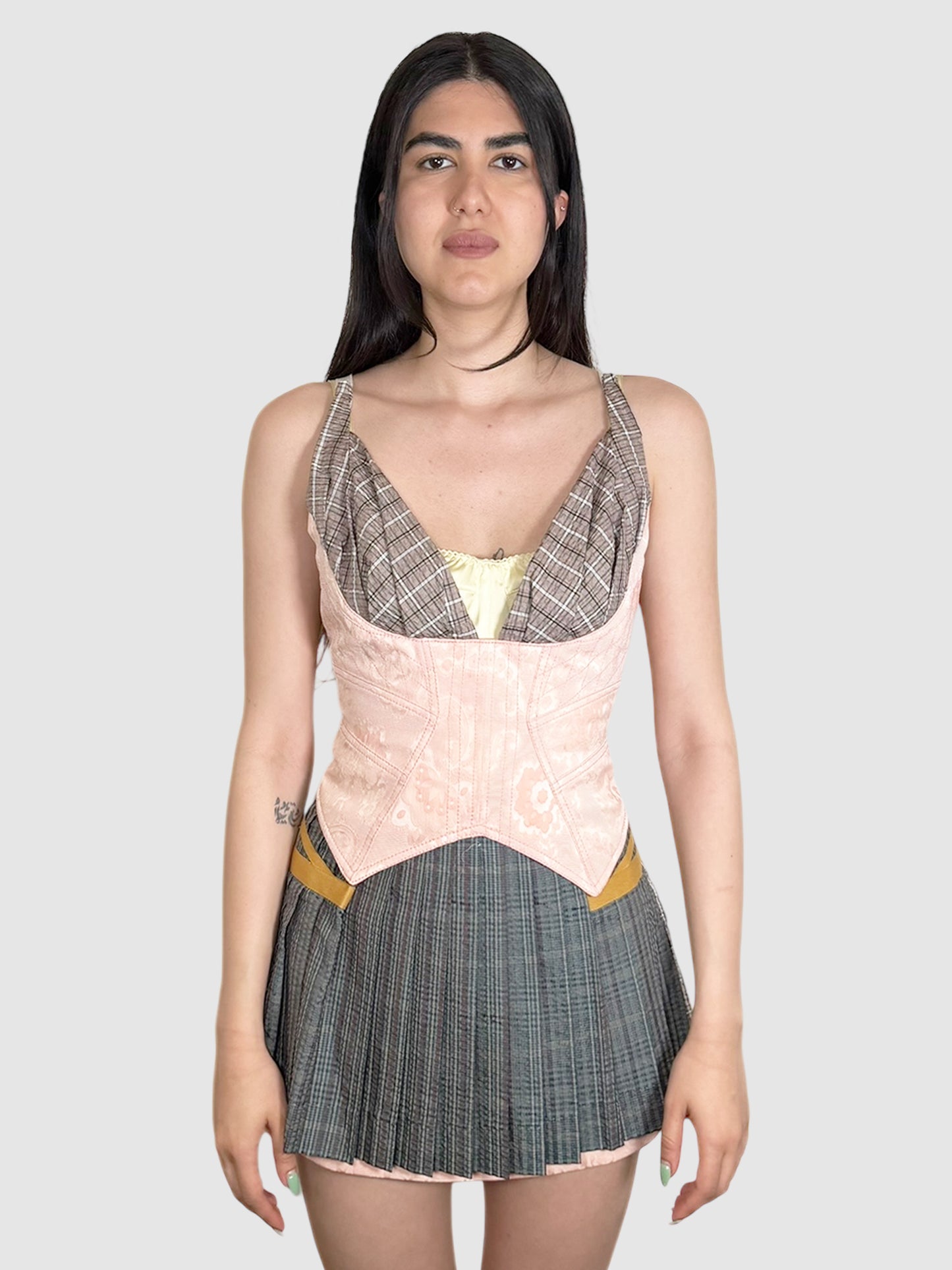 Plaid Corset Dress