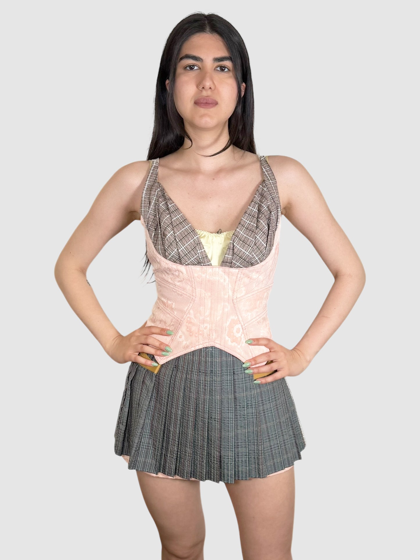 Plaid Corset Dress