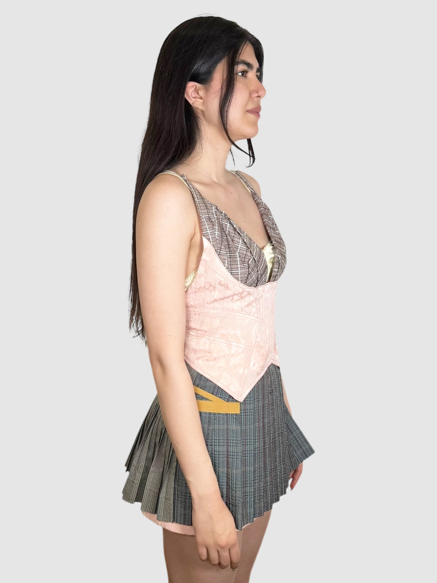 Plaid Corset Dress