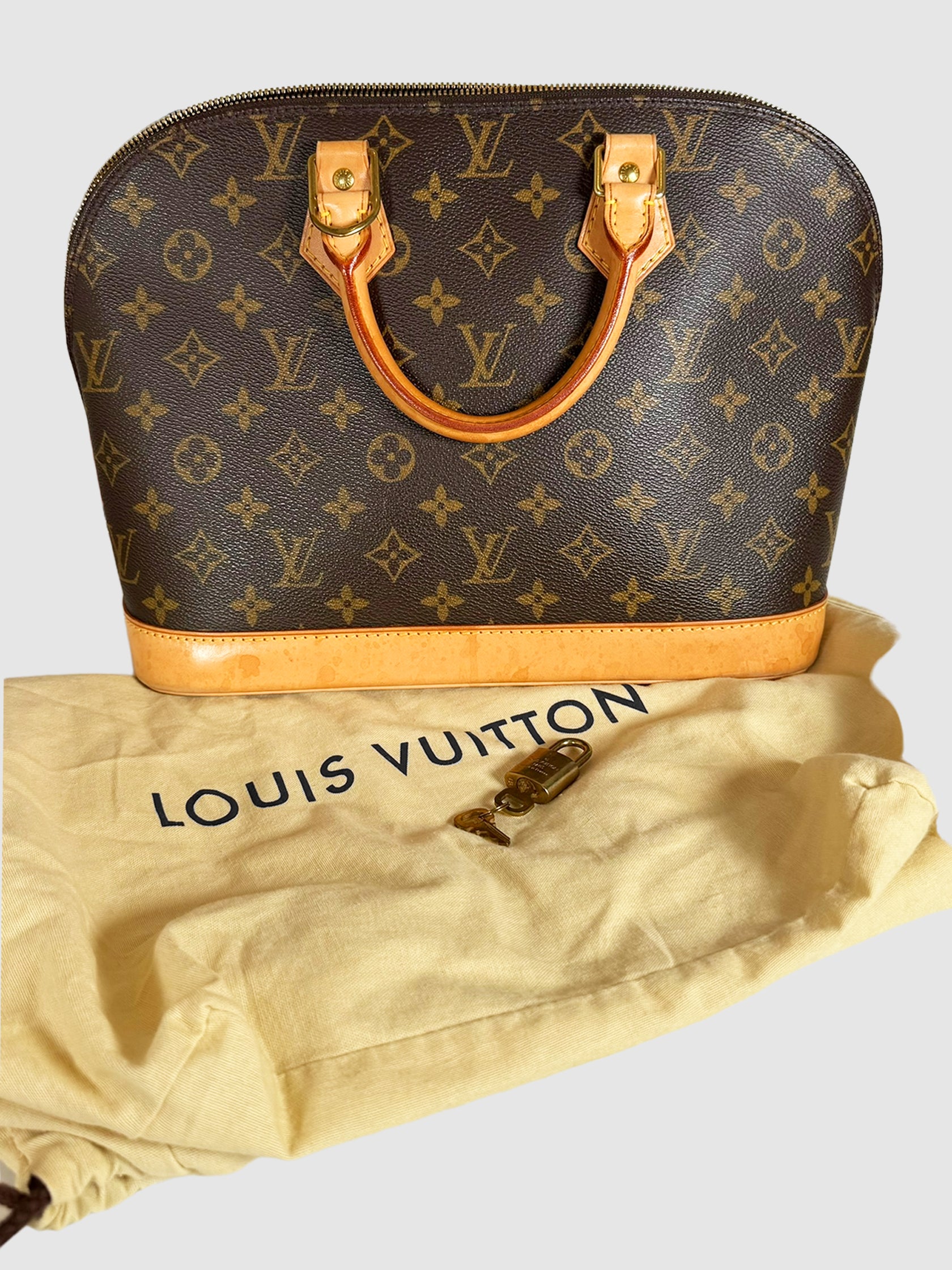 Louis Vuitton Brown Canvas Monogram Alma PM Bag Canada Luxury Designer Resale Consignment Secondhand