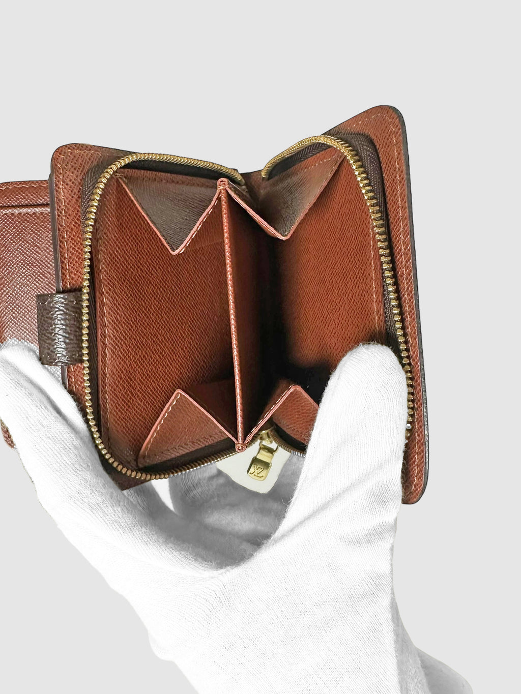 Monogram Compact Bifold Zip Wallet