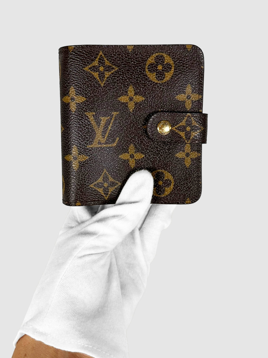 Monogram Compact Bifold Zip Wallet