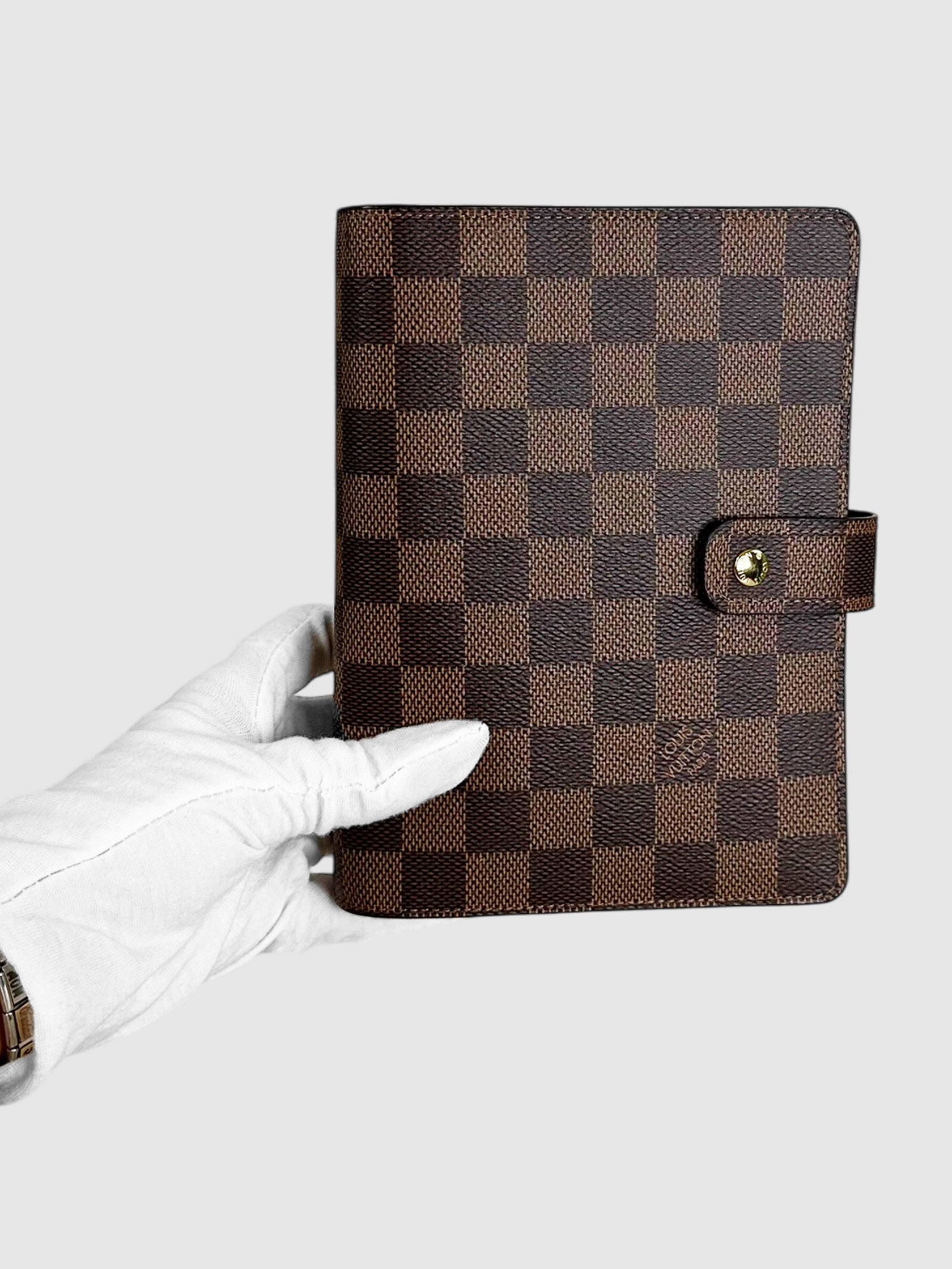 Damier Ebene Small Ring Agenda