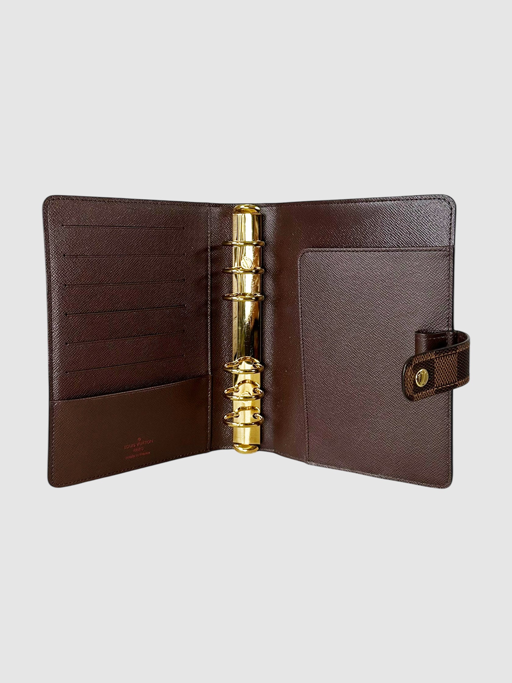 Damier Ebene Small Ring Agenda