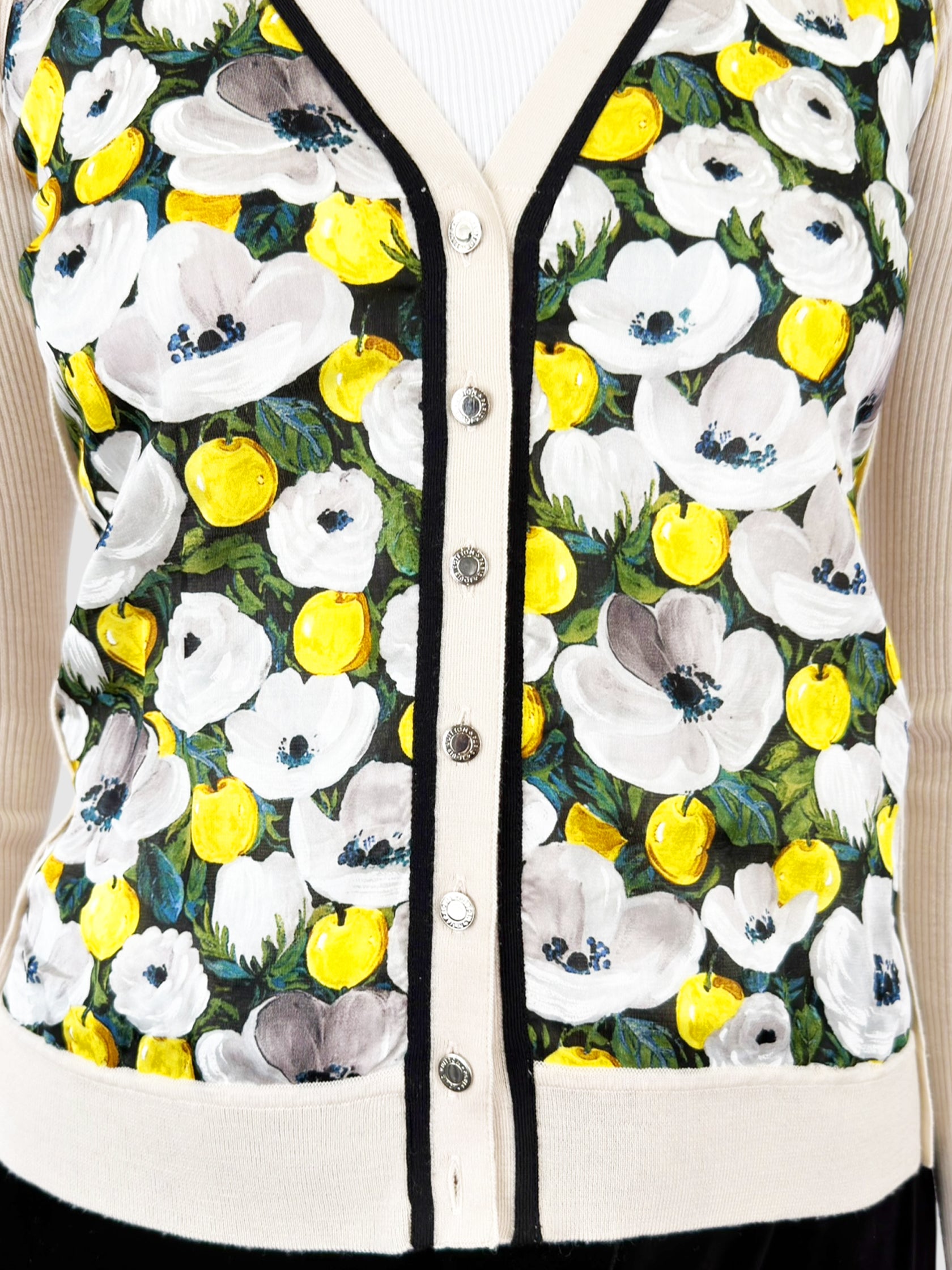 Wool Floral Cardigan