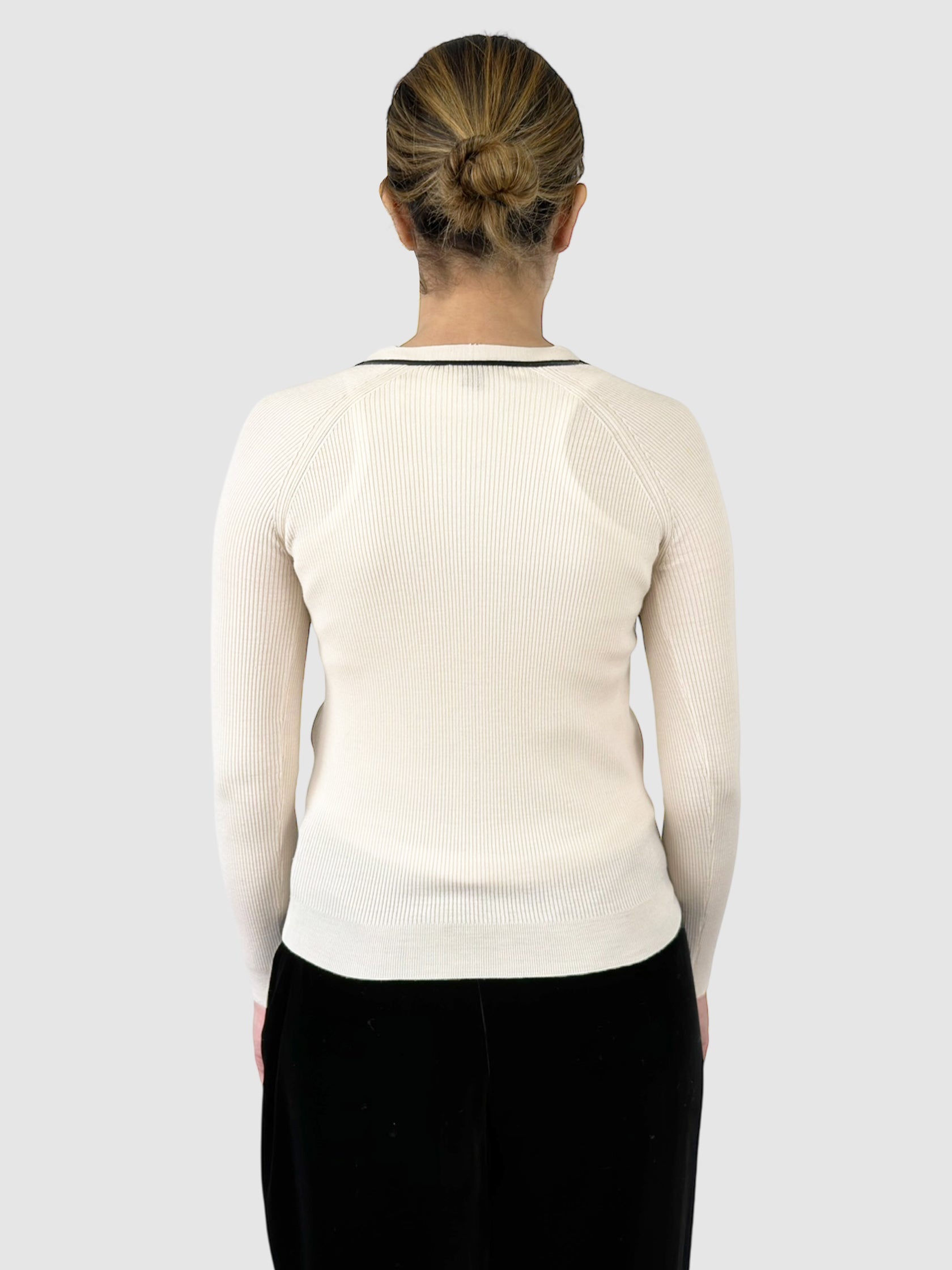 Wool Floral Cardigan