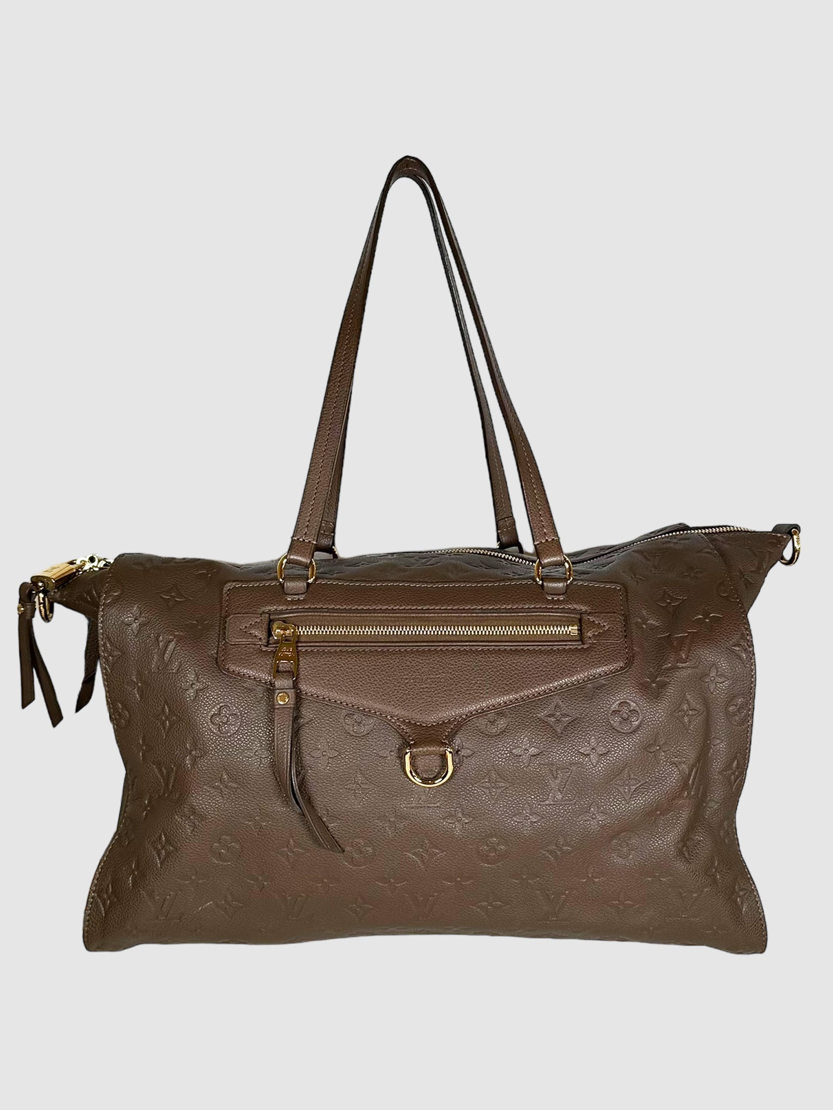 Louis Vuitton Brown Monogram Empreinte Leather Lumineuse Bag Consignment Secondhand Designer Luxury Resale Toronto Trendy