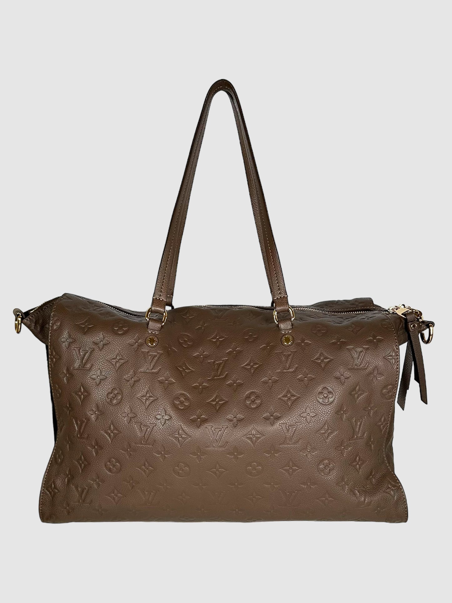 Louis Vuitton Brown Monogram Empreinte Leather Lumineuse Bag Consignment Secondhand Designer Luxury Resale Toronto Trendy