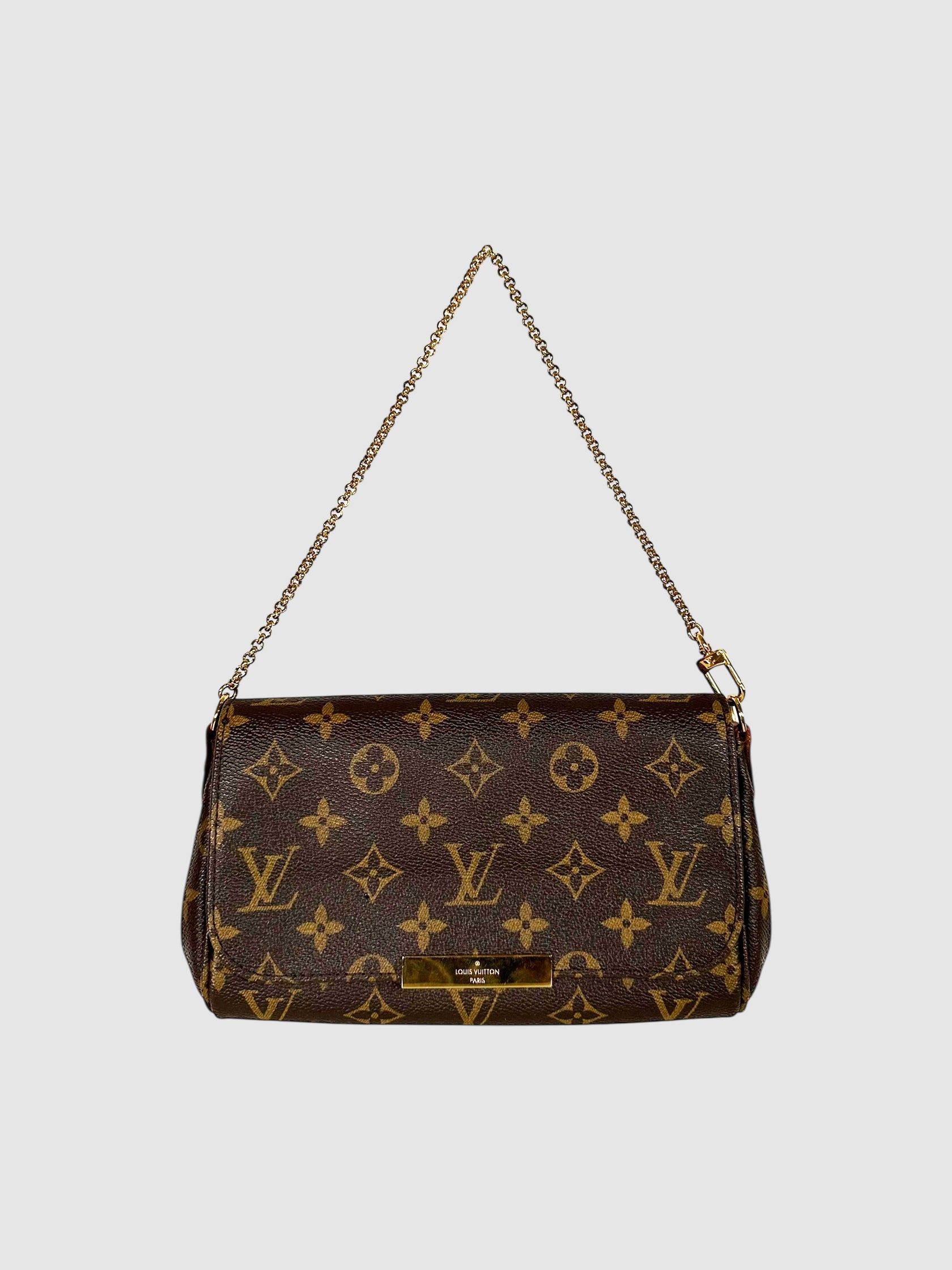 Louis Vuitton Brown Monogram Canvas Favorite PM Bag Luxury Designer Resale Consignment Secondhand Toronto