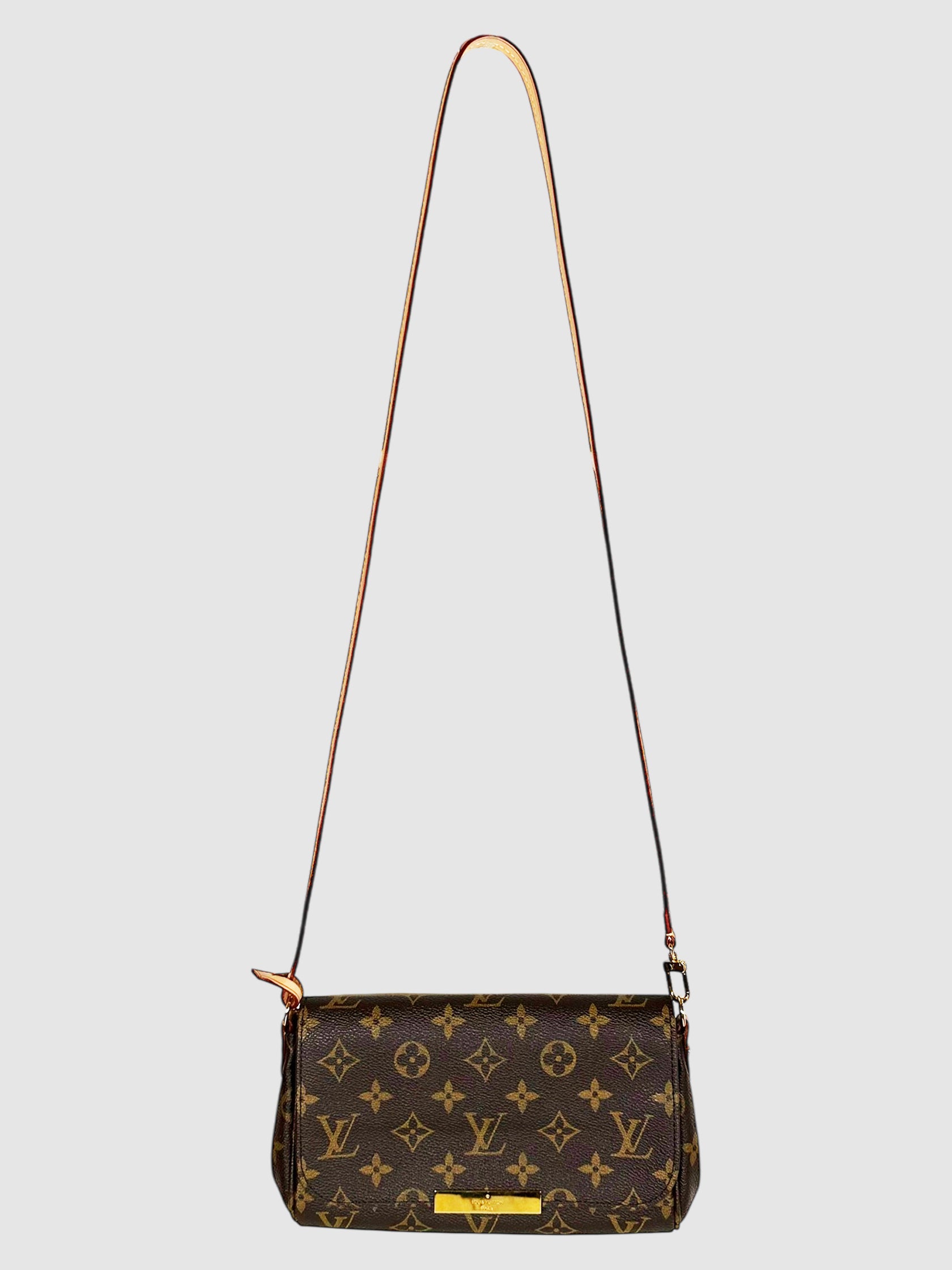 Louis Vuitton Brown Monogram Canvas Favorite PM Bag Luxury Designer Resale Consignment Secondhand Toronto