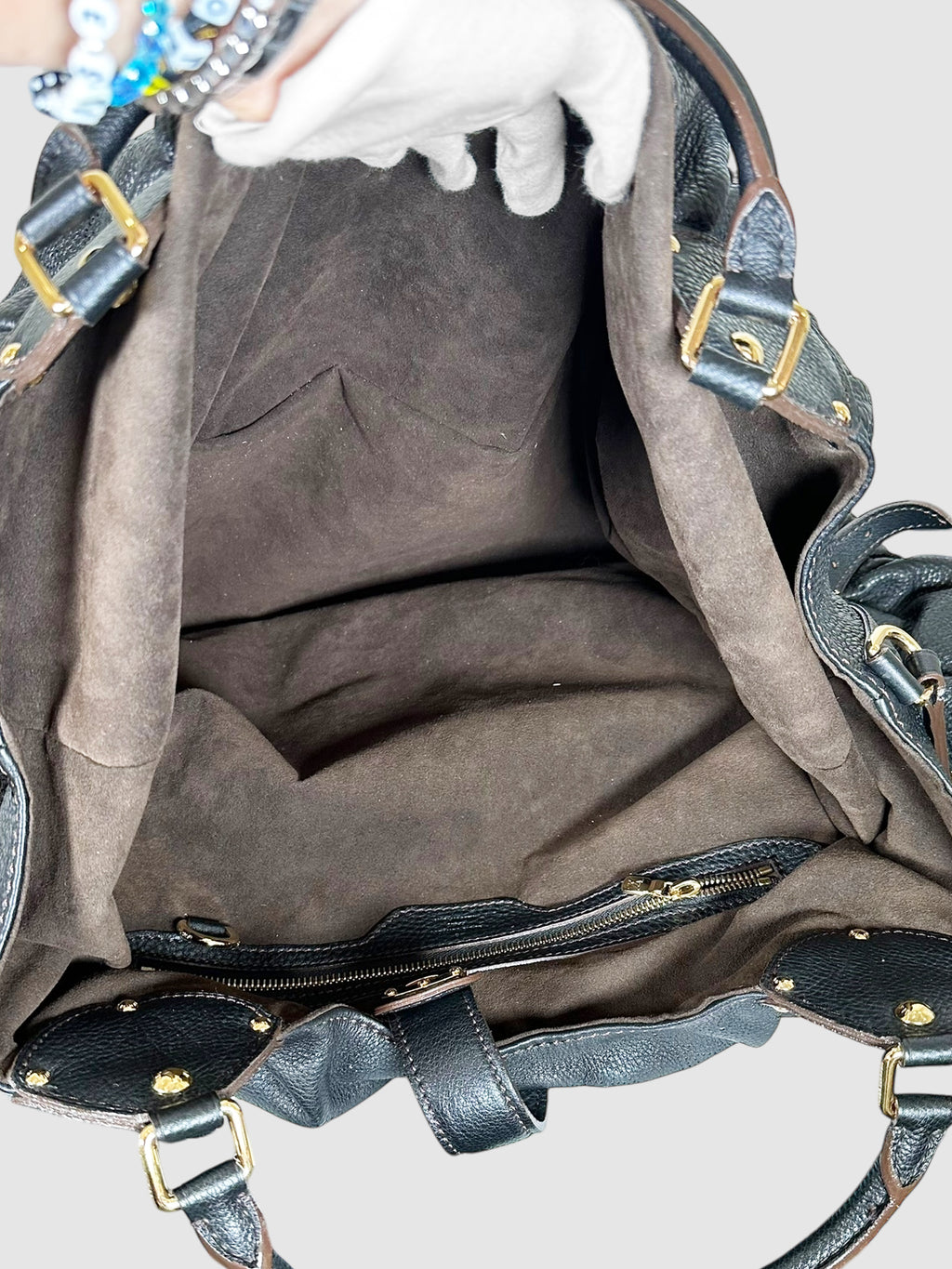 Large Mahina Monogram Hobo Bag