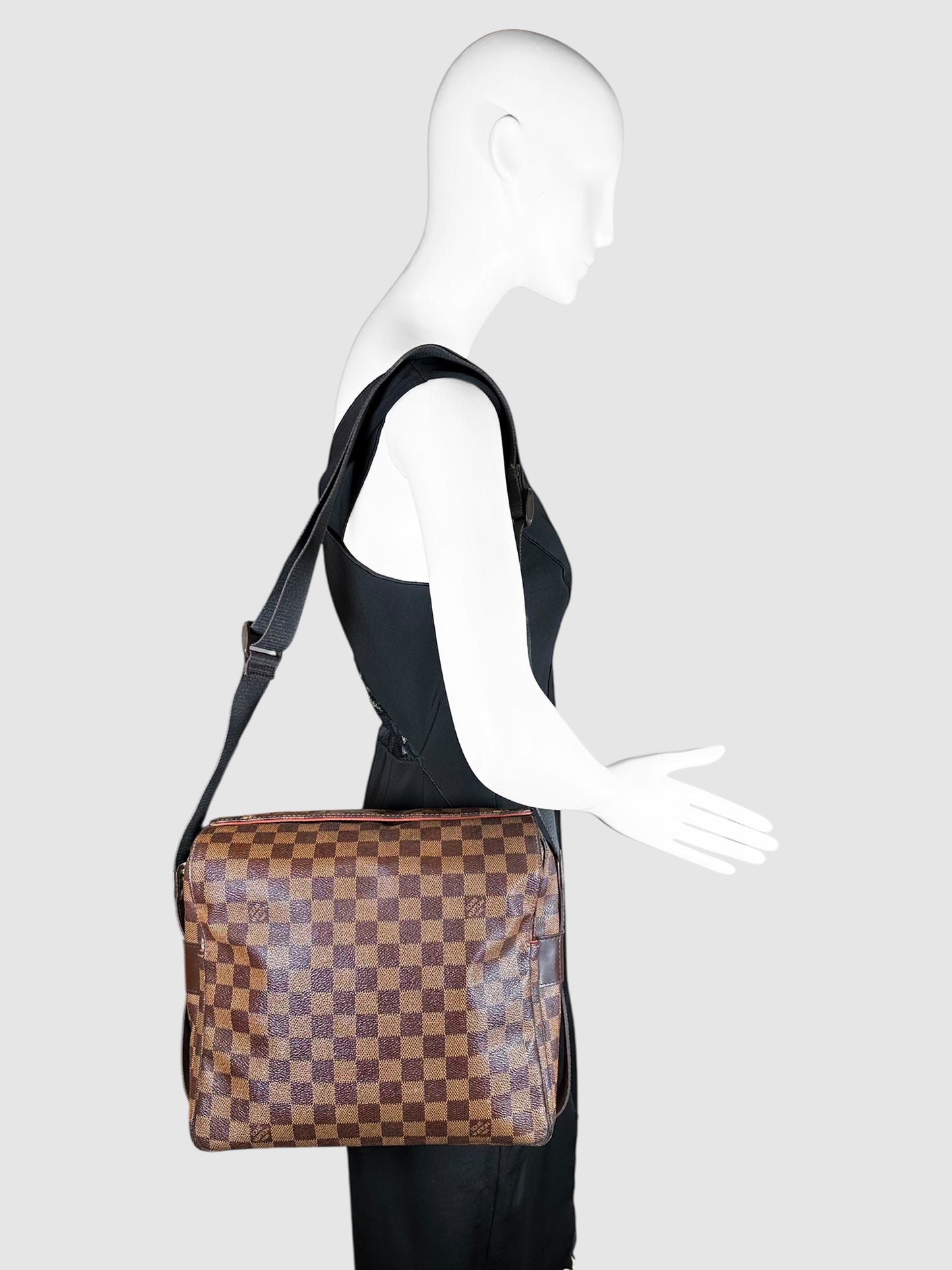 Damier Ebene Naviglio Shoulder Bag