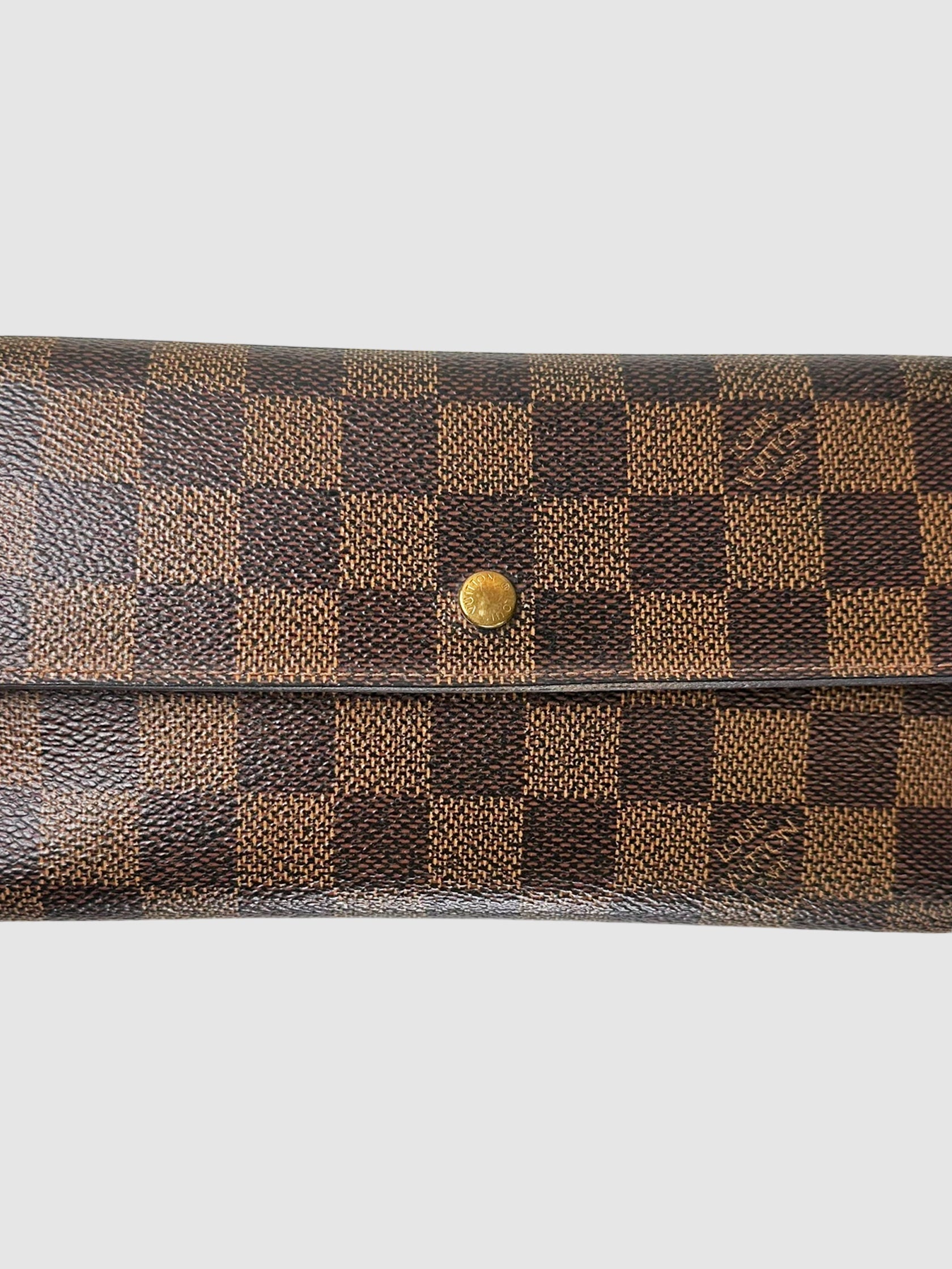 Damier Ebene Sarah Long Wallet