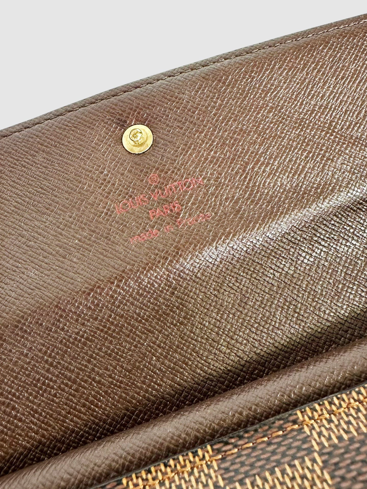 Damier Ebene Sarah Long Wallet