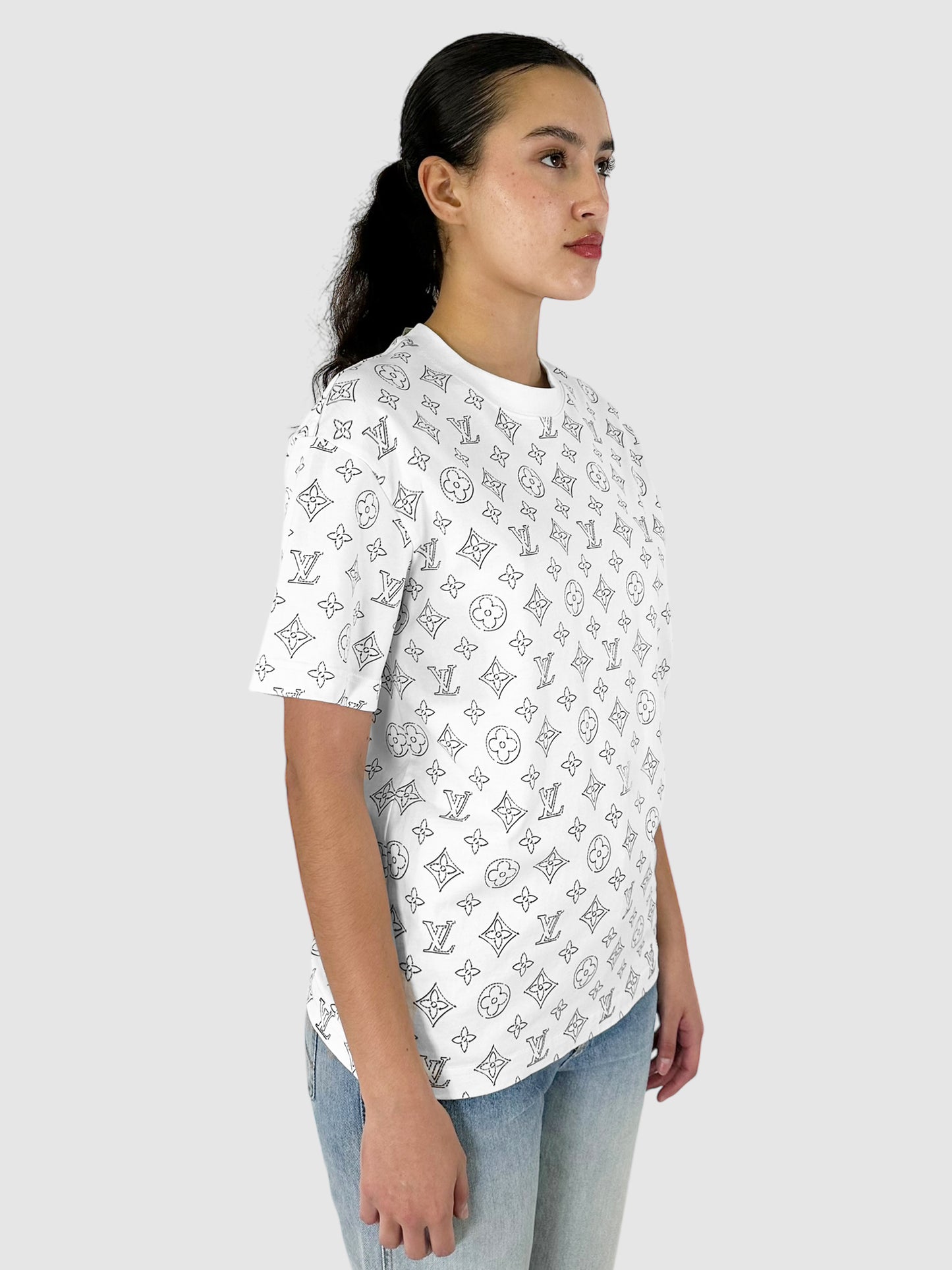 Monogram Graphic Top - Size S