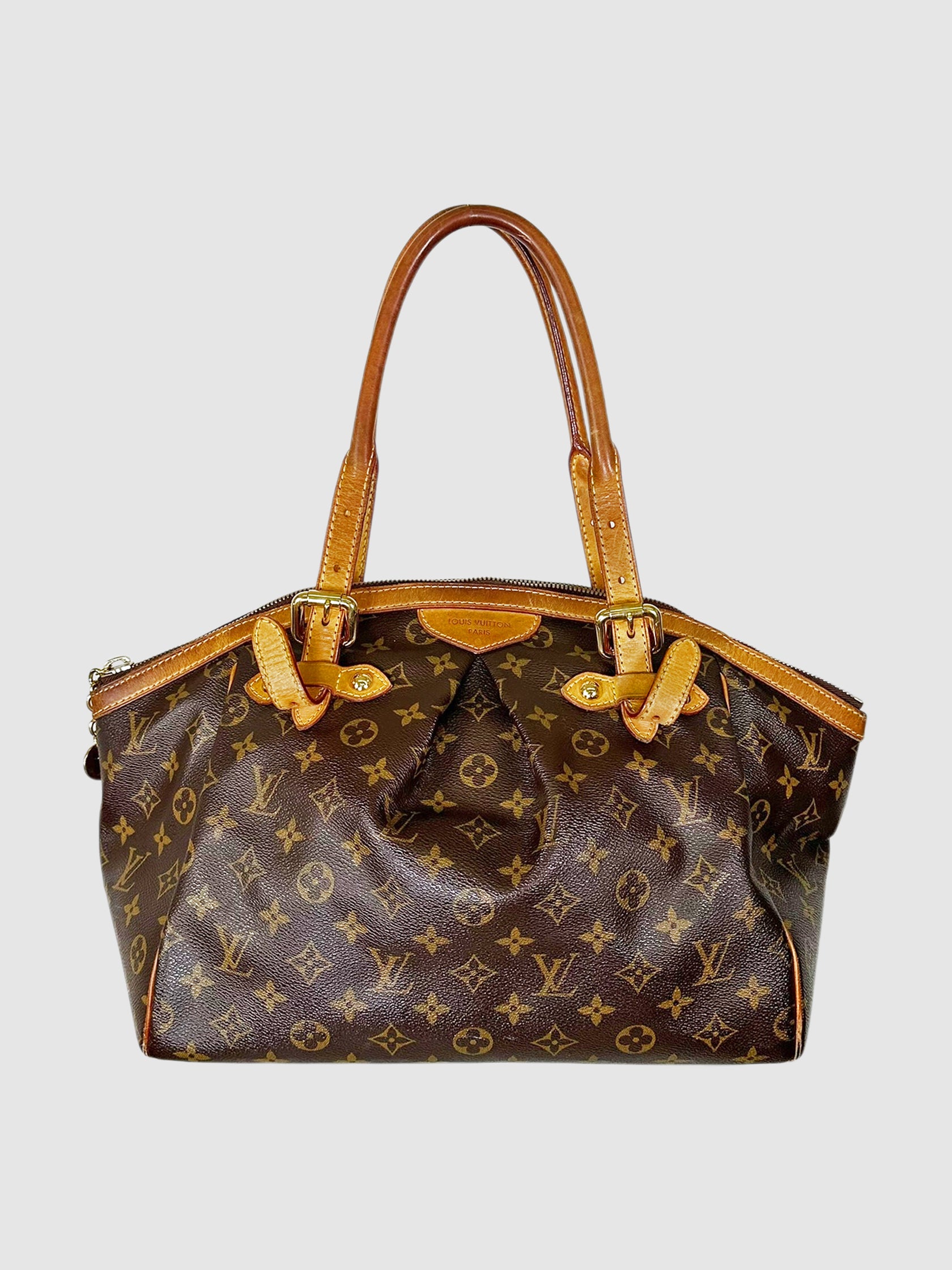 Louis Vuitton Canvas and Leather Brown 2011 Monogram Tivoli GM Bag Luxury Designer Resale Toronto Canada Consignment