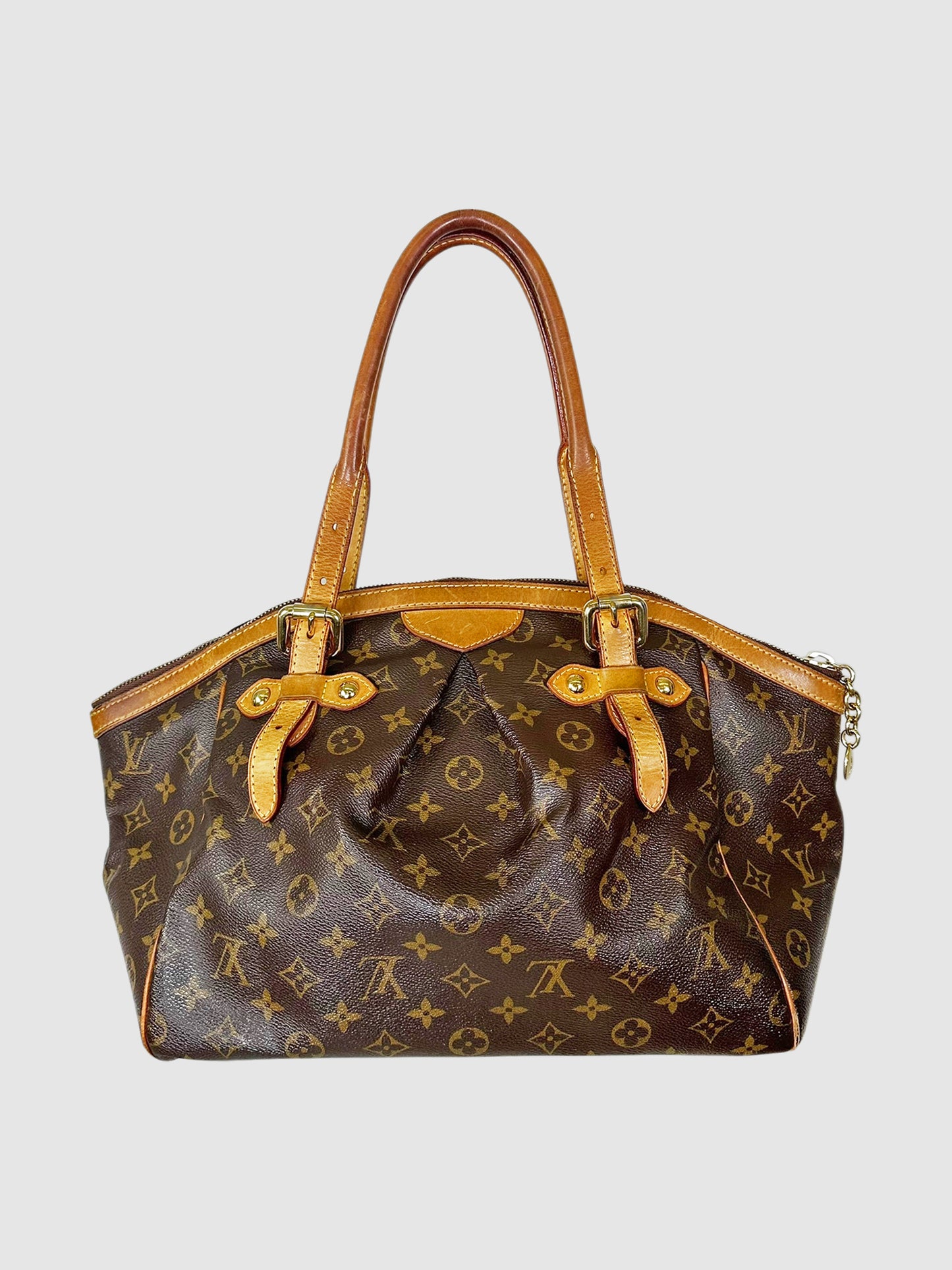 Louis Vuitton Canvas and Leather Brown 2011 Monogram Tivoli GM Bag Luxury Designer Resale Toronto Canada Consignment