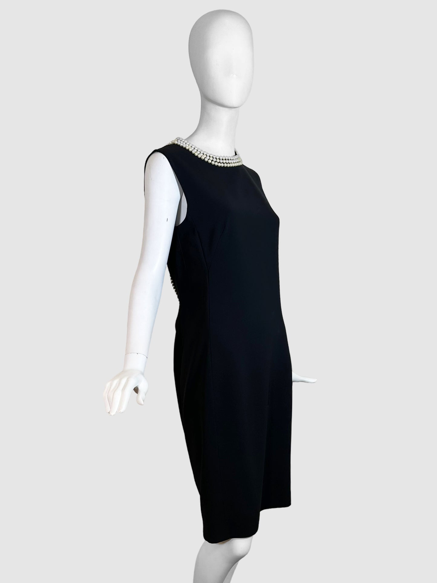 Pearl Accent Sleeveless Dress - Size M