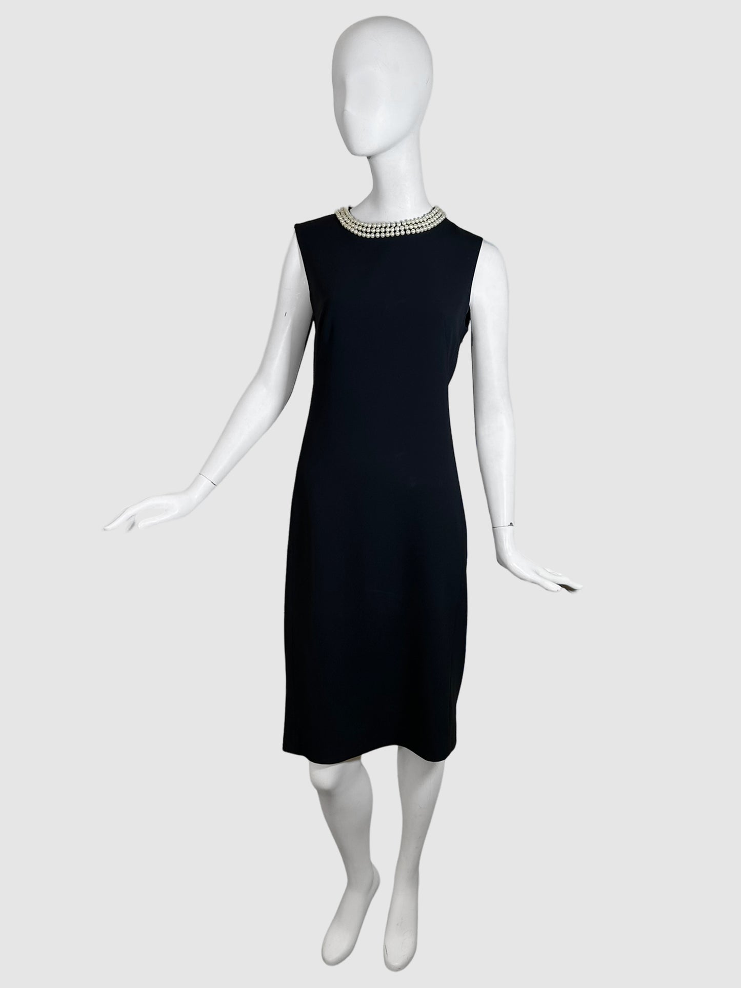 Pearl Accent Sleeveless Dress - Size M