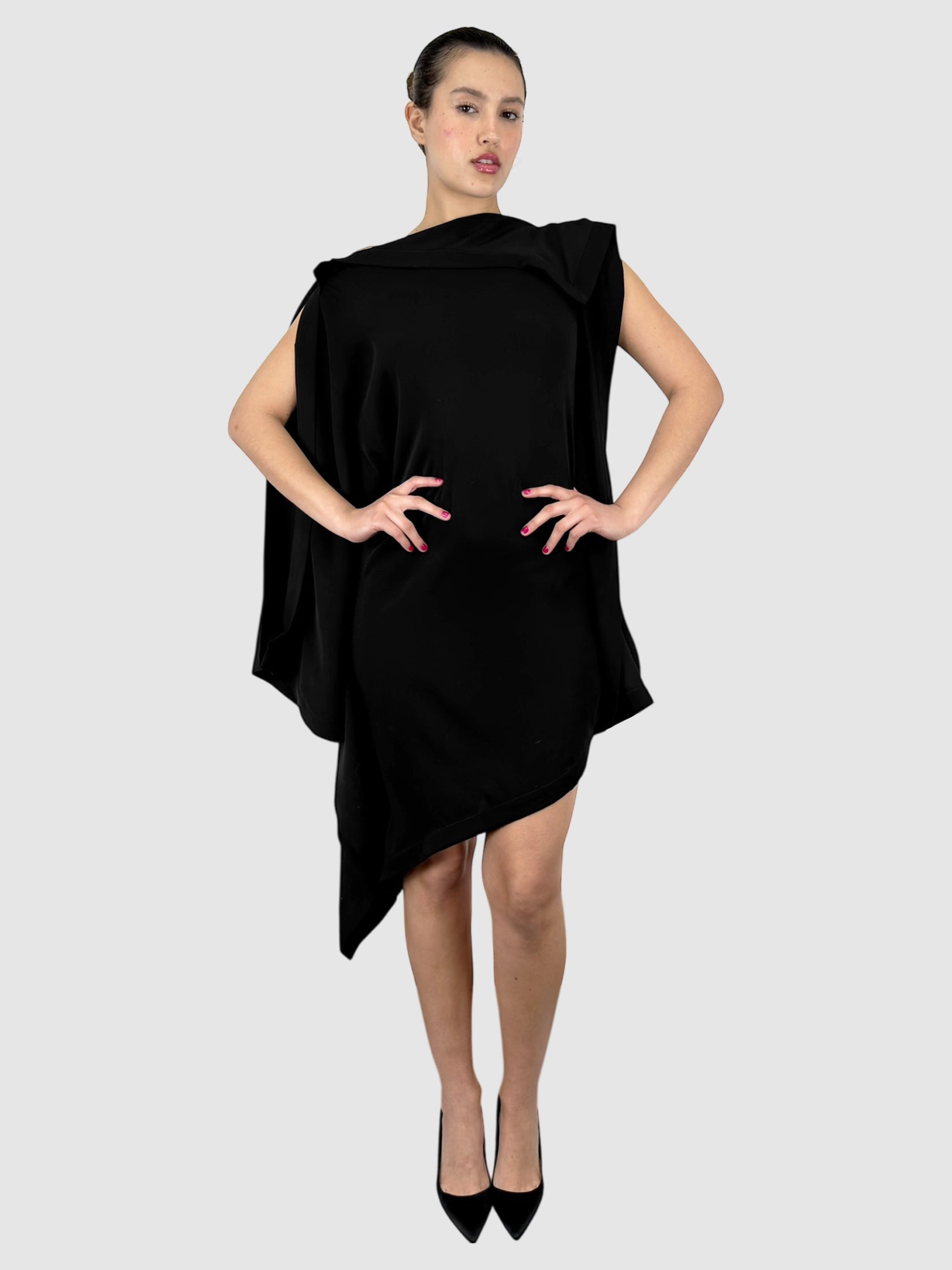 Asymmetrical Midi Dress