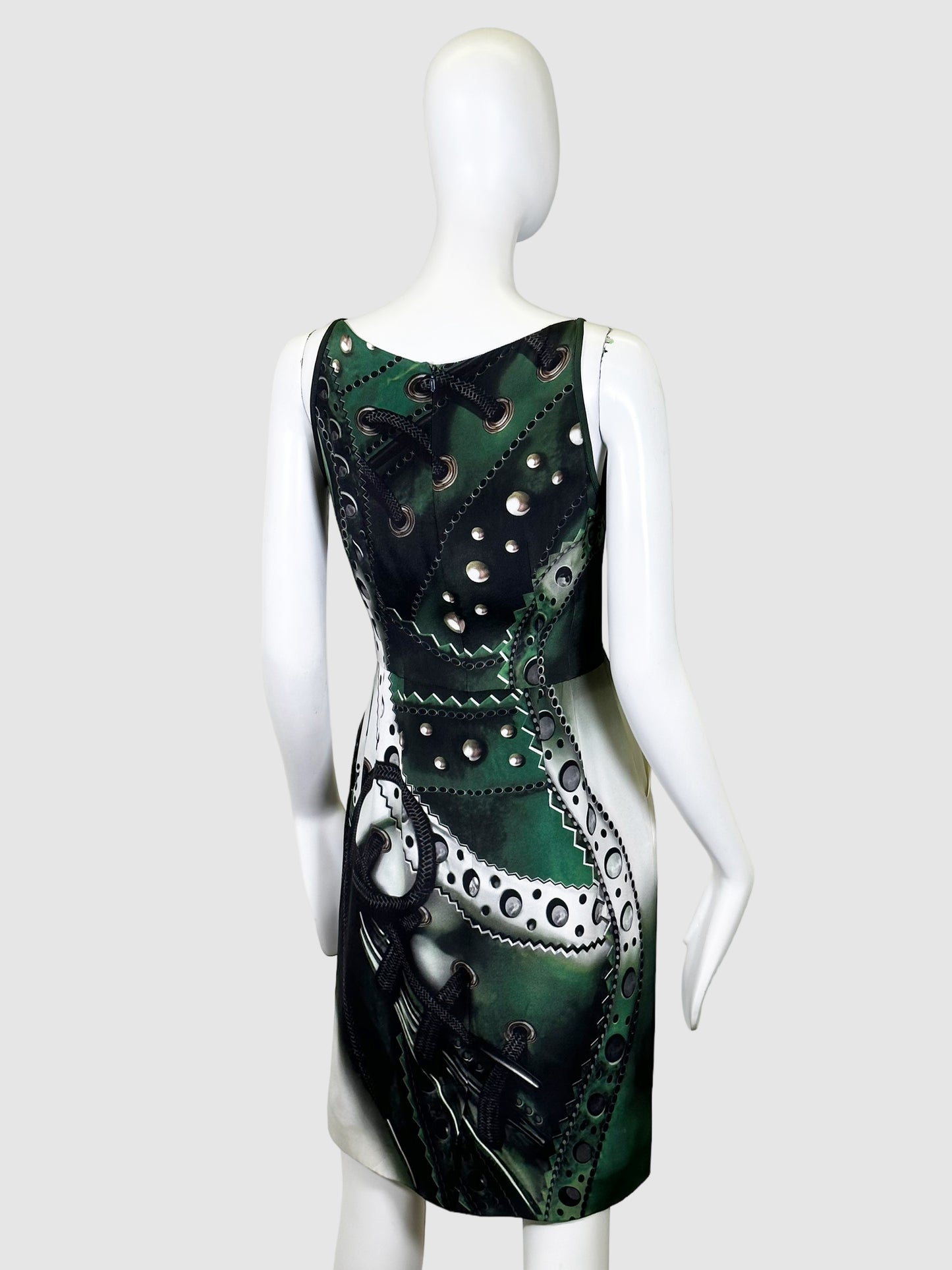 Printed Sleeveless Dress - Size 8