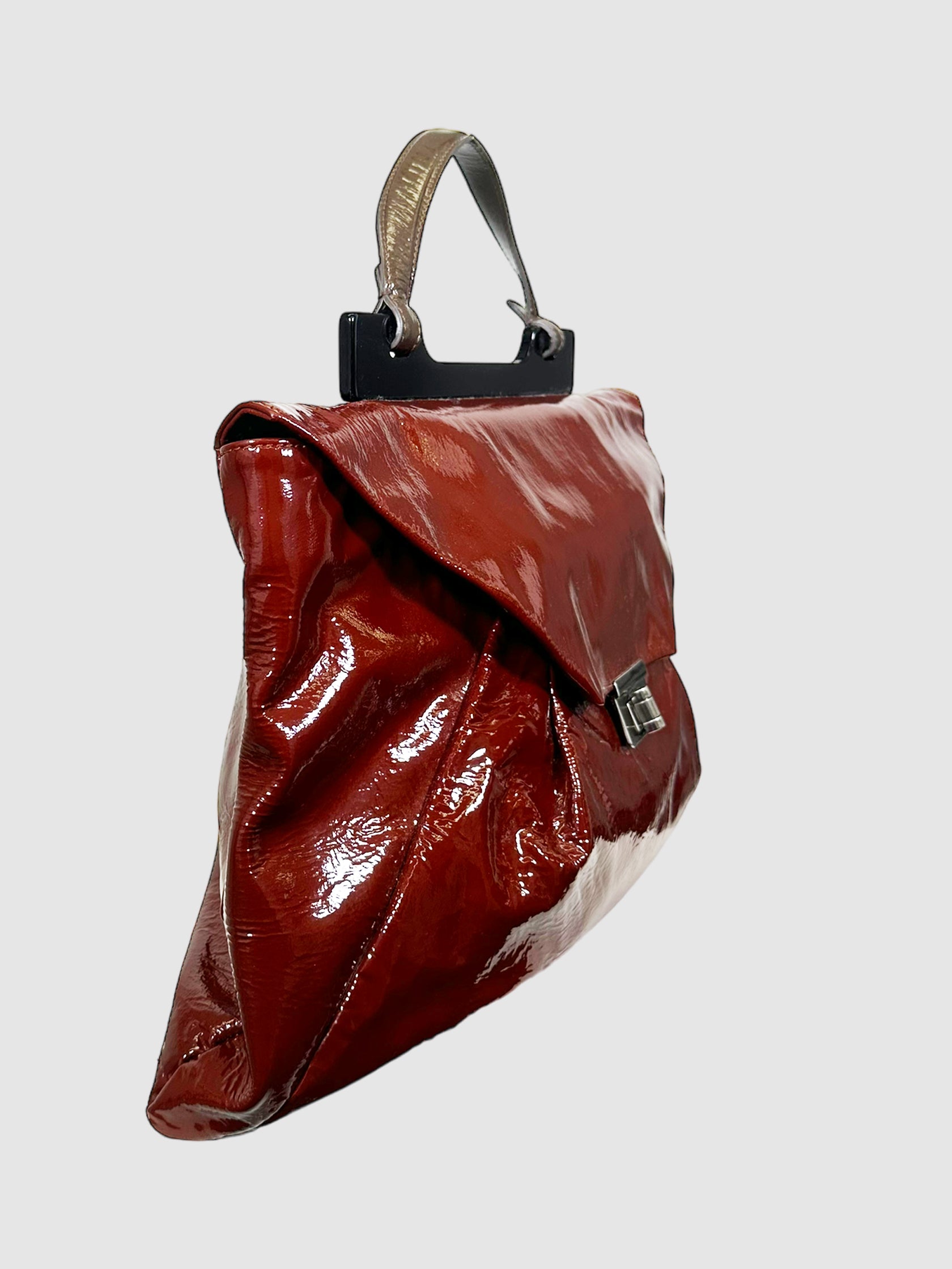 Patent Leather Handle Bag