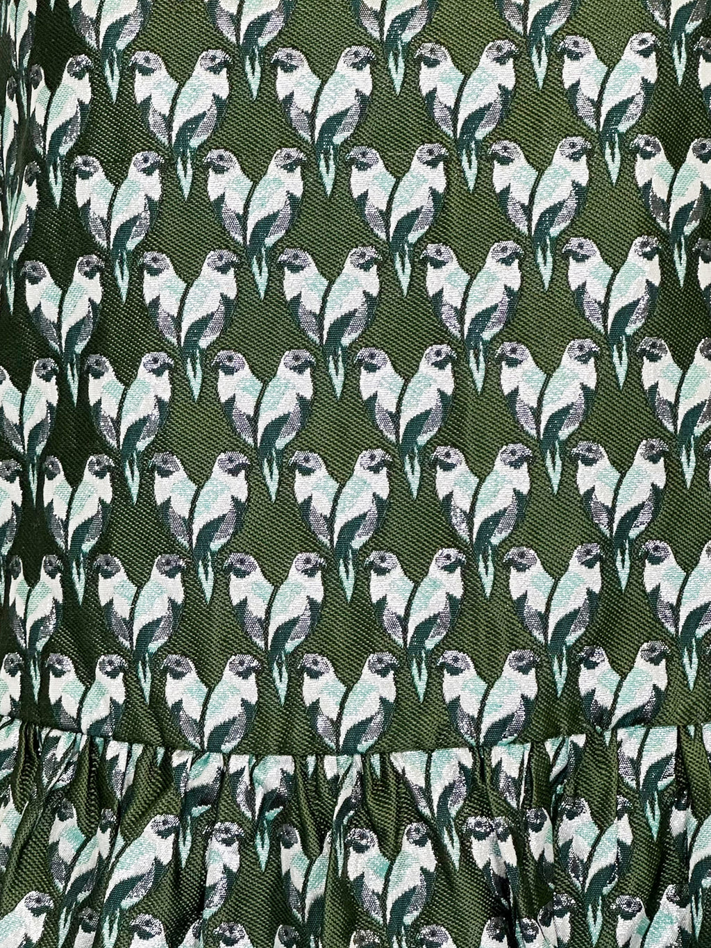 Maje Bird Pattern High Neck Mini Dress - Size 1