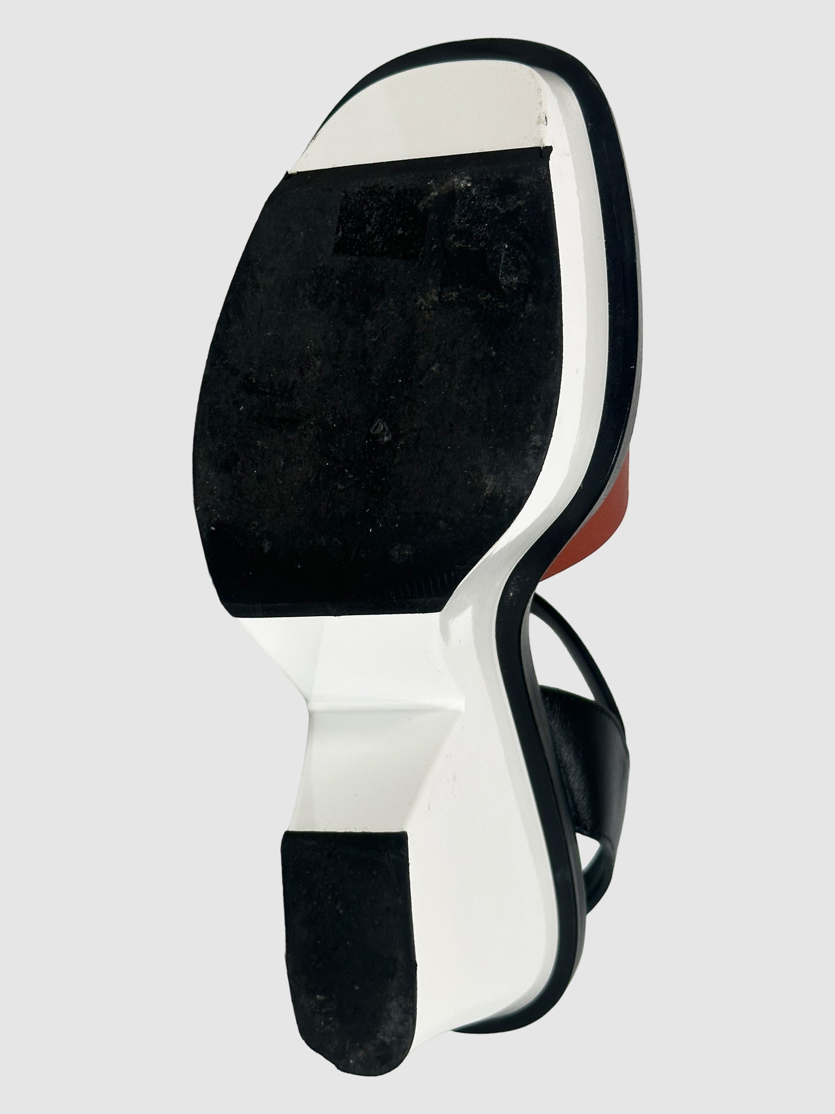 Marni Leather Wedge Sandals - Size 37