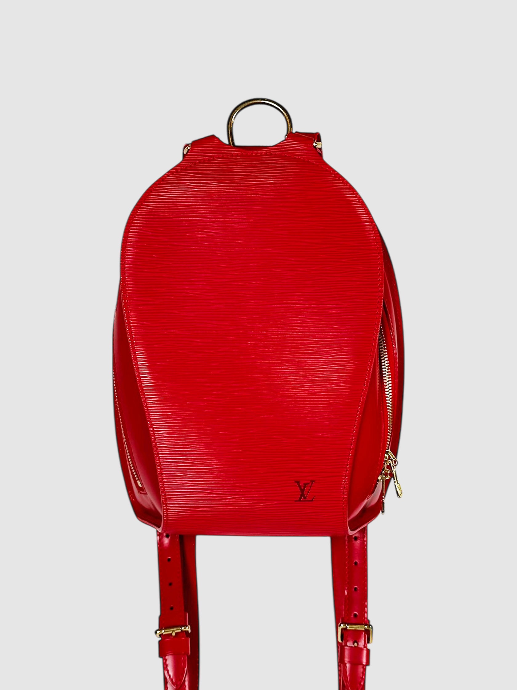 Louis Vuitton Red Epi Leather Mabillon Backpack Luxury Designer Resale Consignment Toronto Secondhand