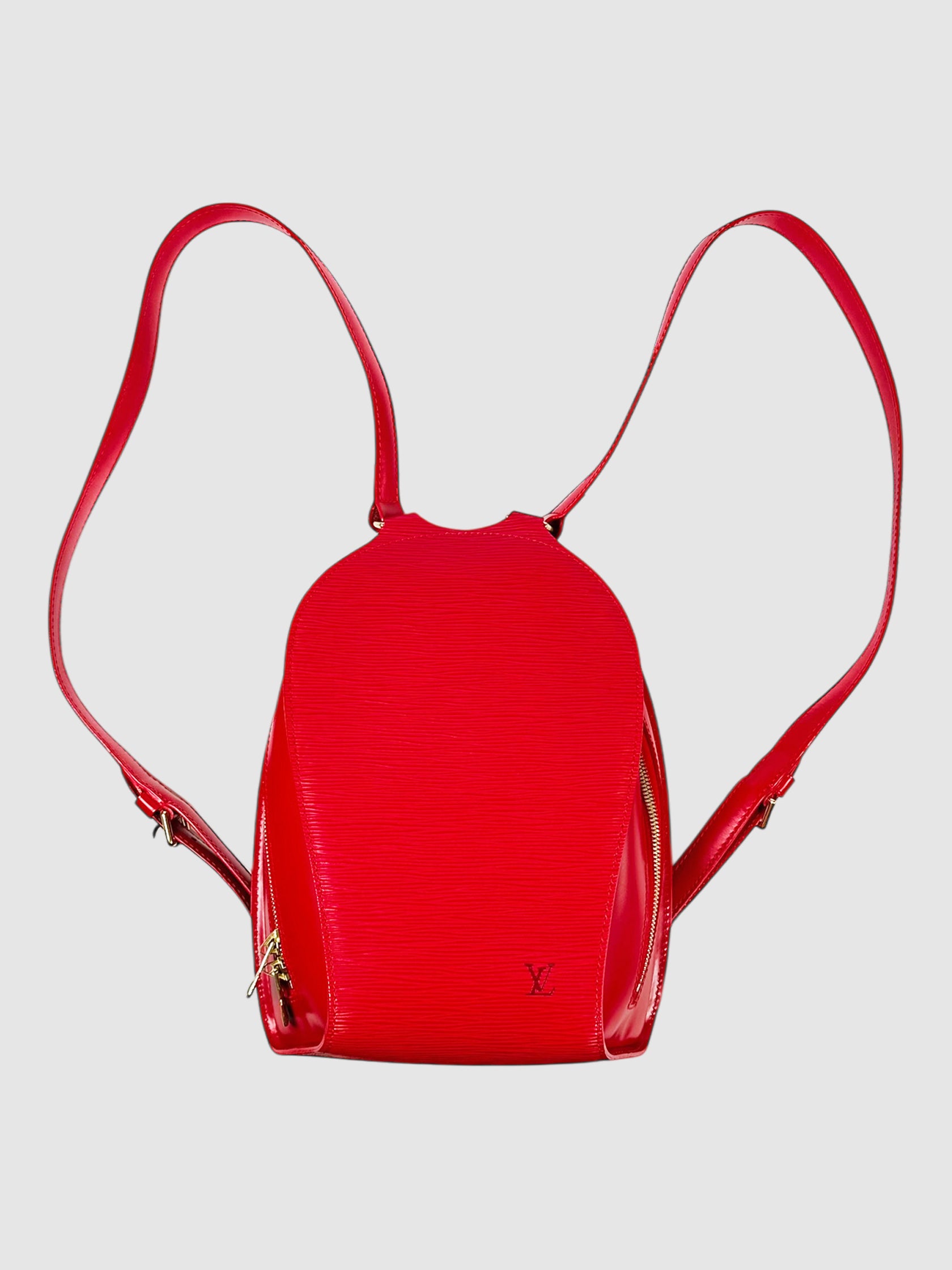 Louis Vuitton Red Epi Leather Mabillon Backpack Luxury Designer Resale Consignment Toronto Secondhand
