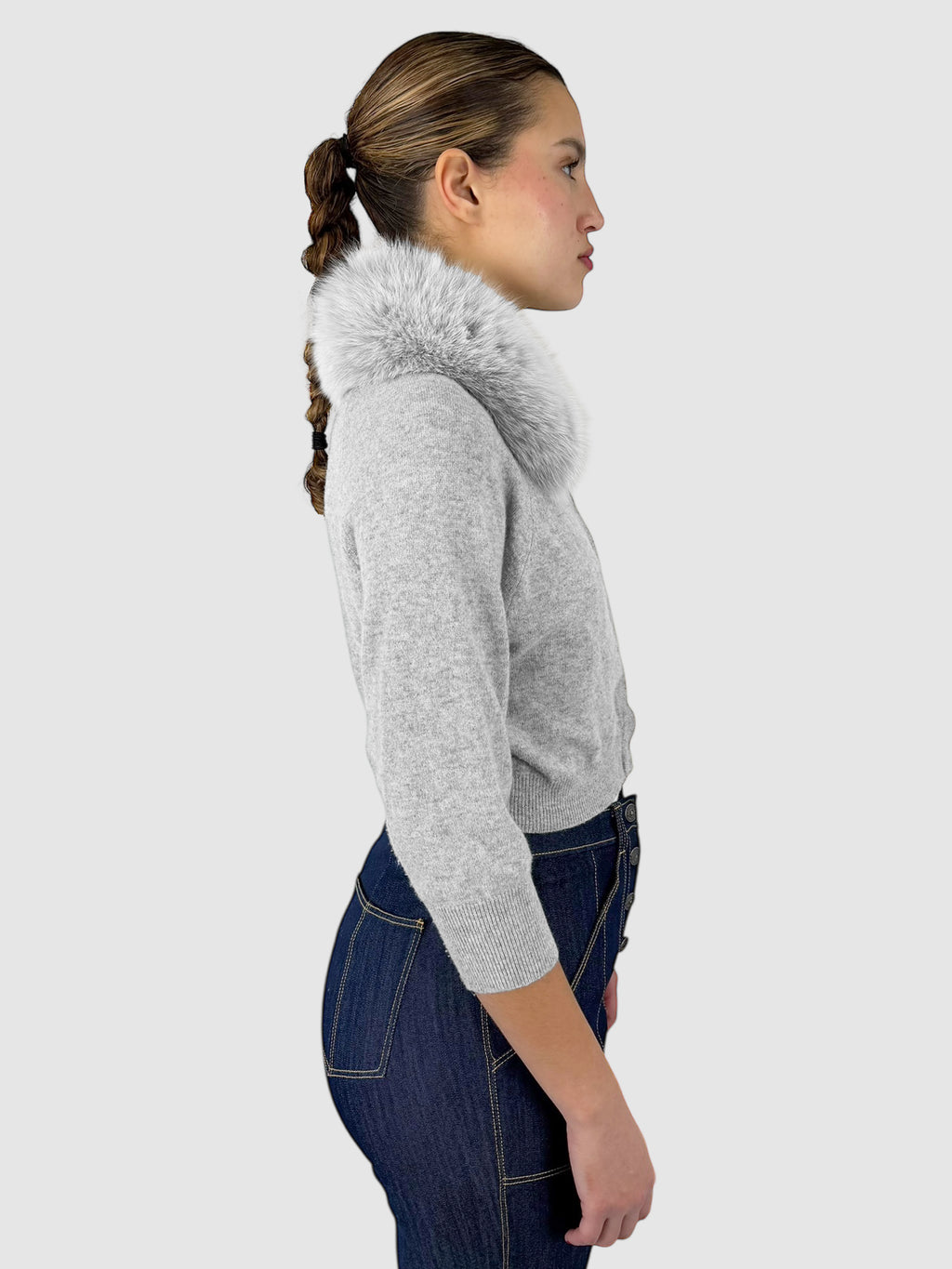 Cropped Cashmere Cardigan