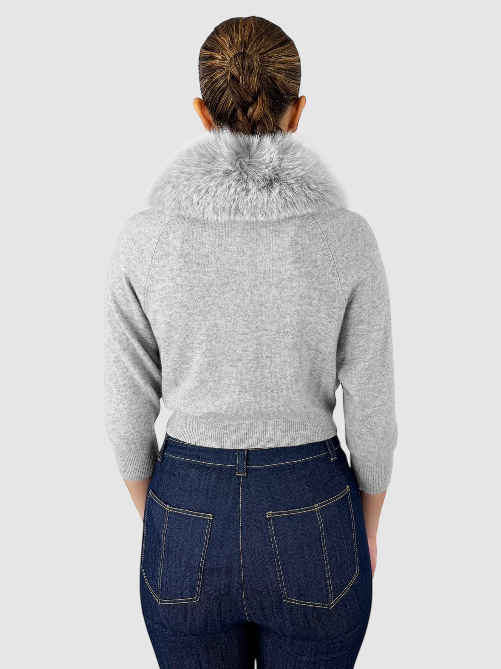 Cropped Cashmere Cardigan