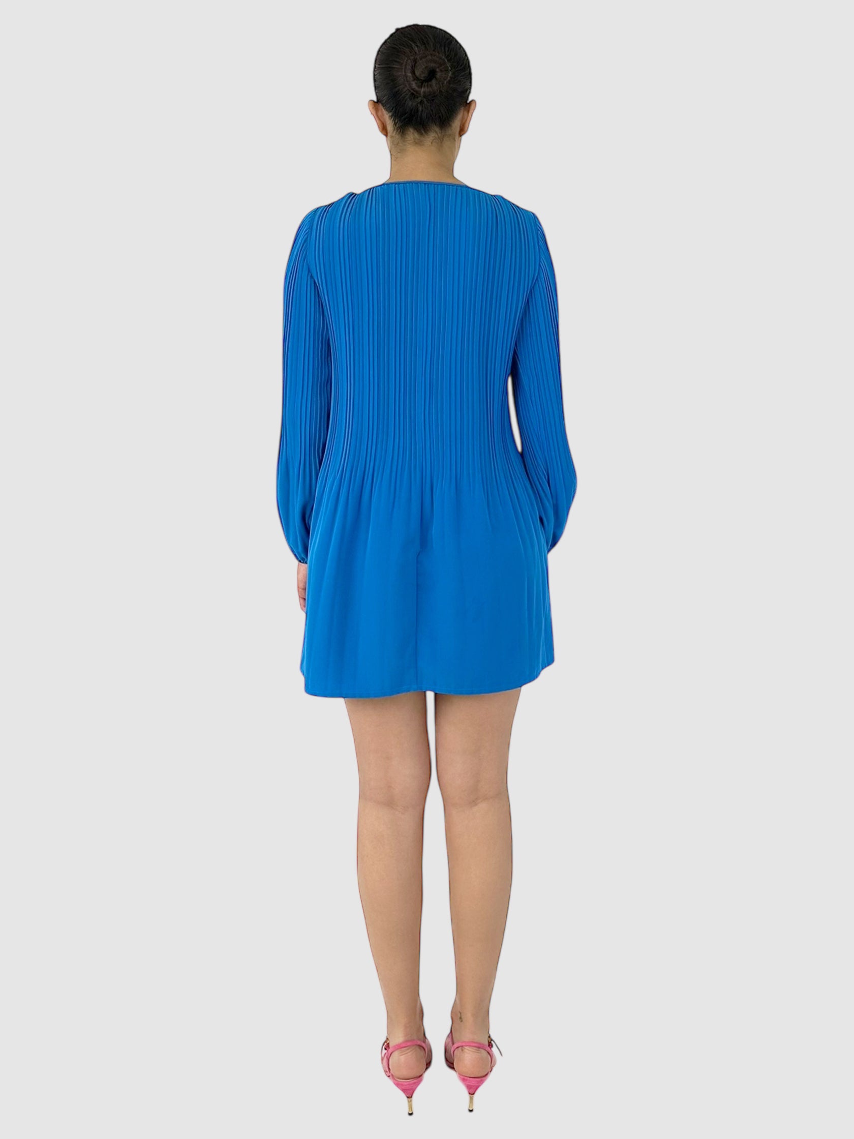 Pleated Mini Dress