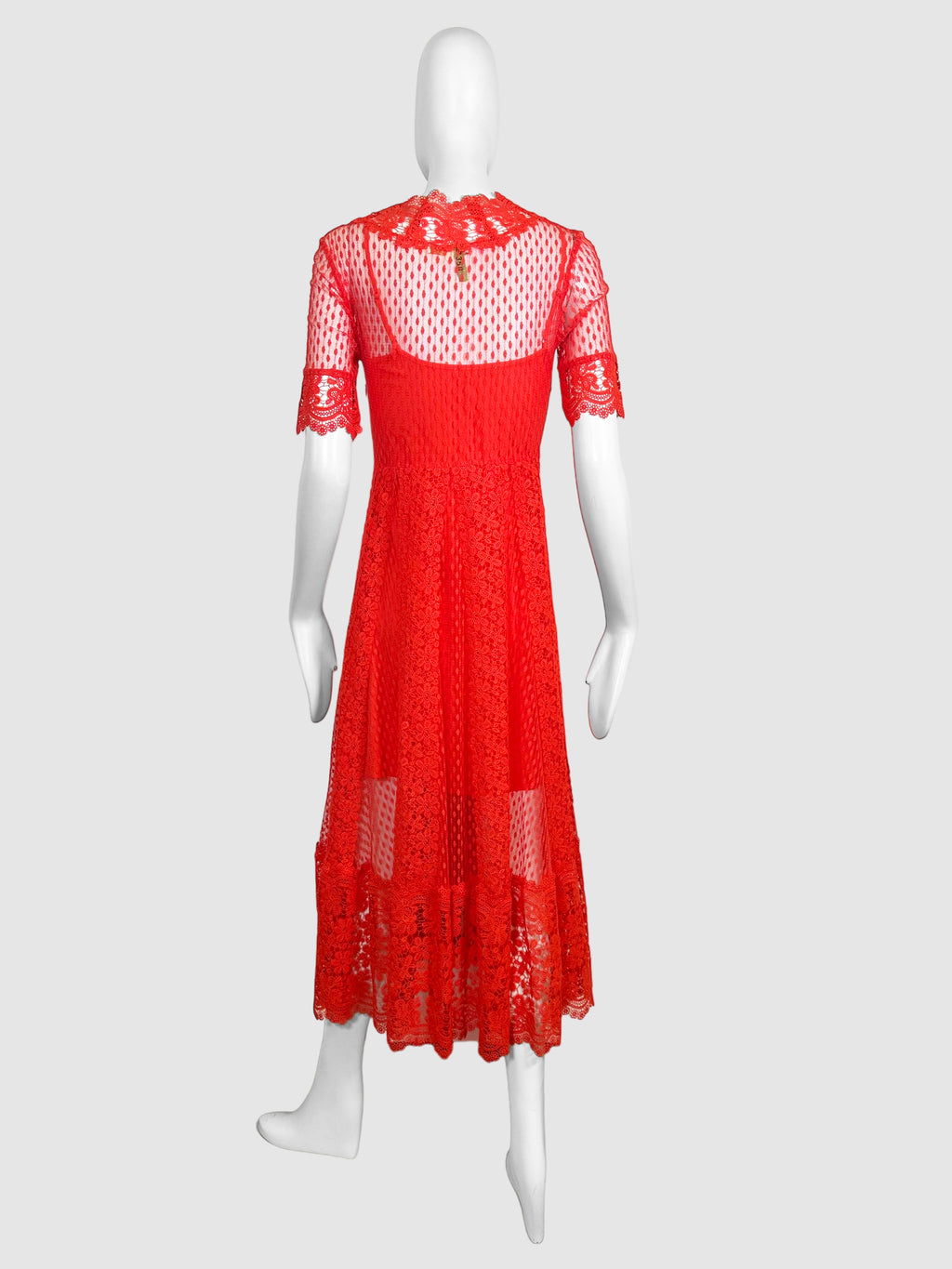 Lace V-Neck Maxi Dress - Size 1