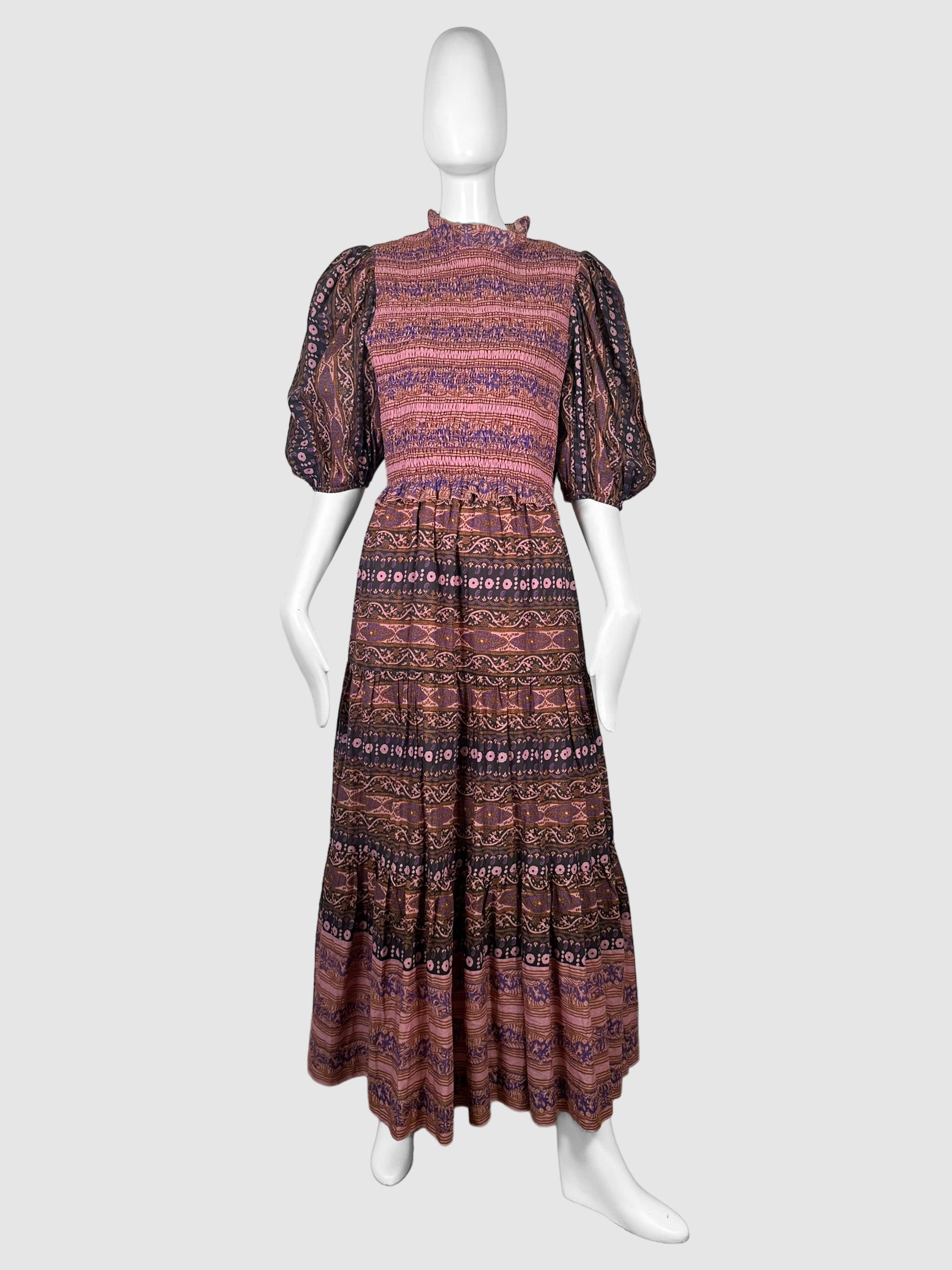 Paisley Print Maxi Dress - Size XL