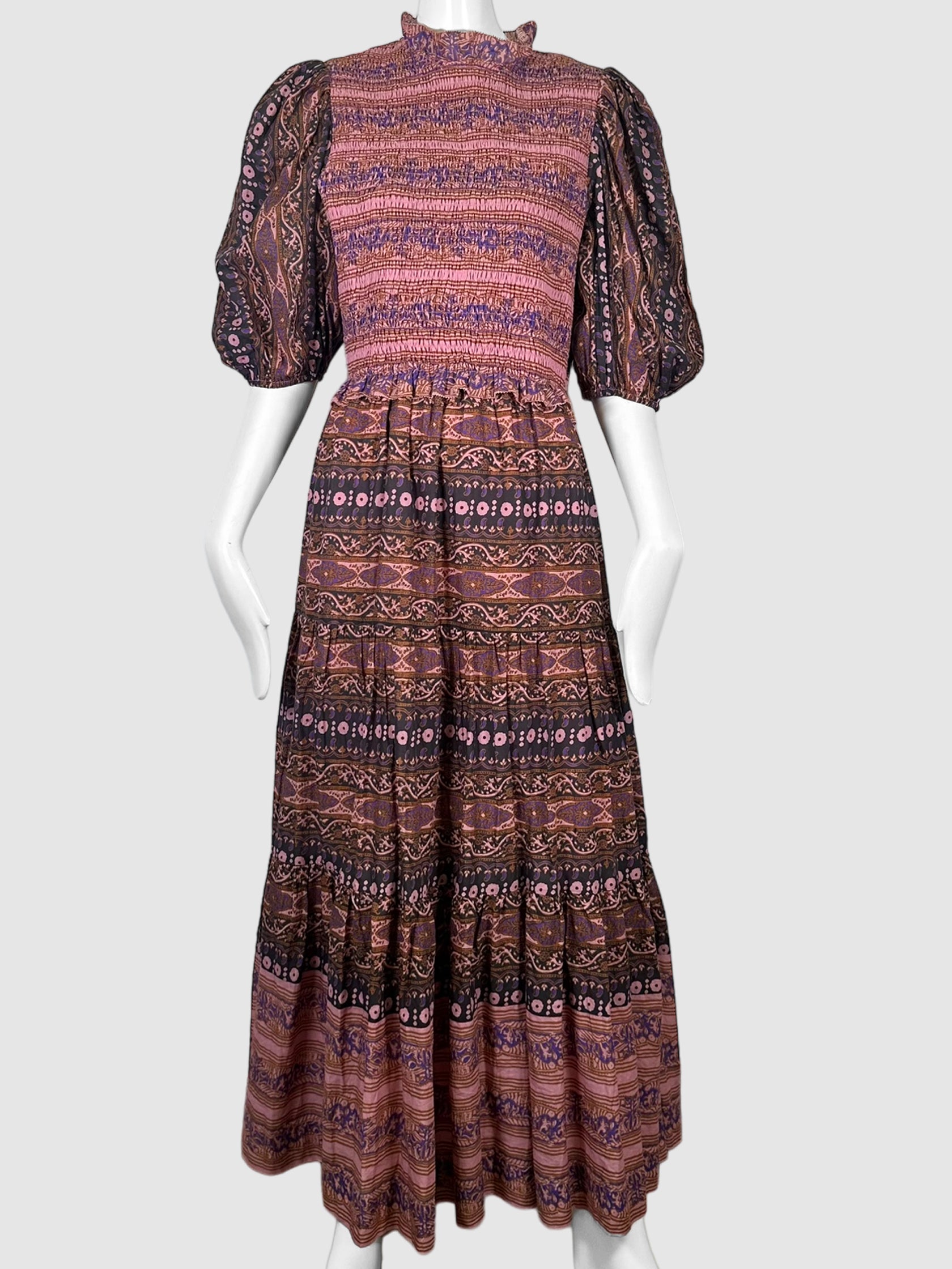 Paisley Print Maxi Dress - Size XL