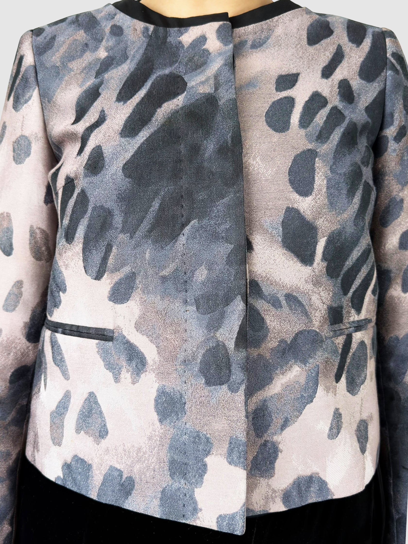 Cropped Printed Jacket