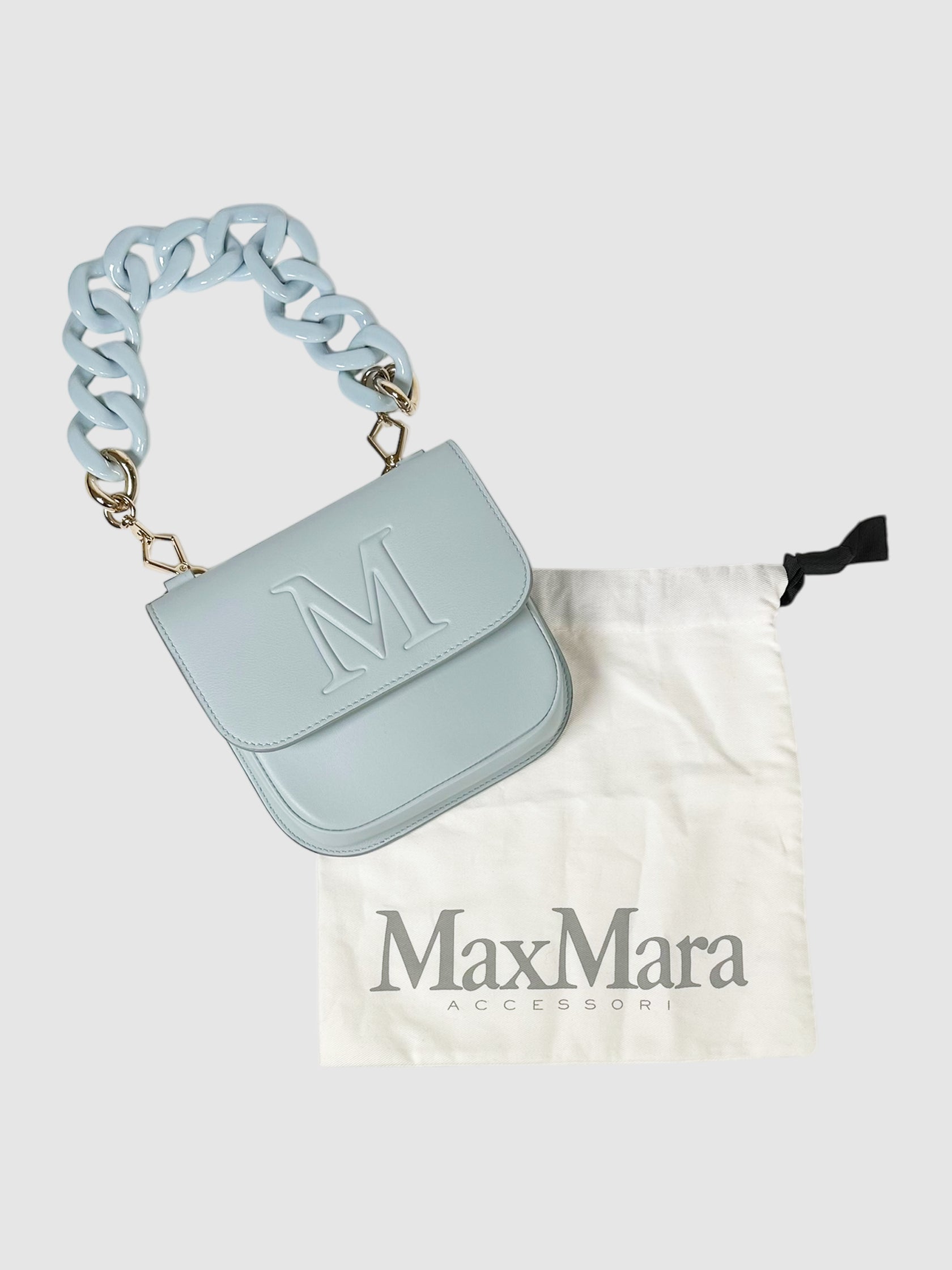 Leather MYM Flap Bag
