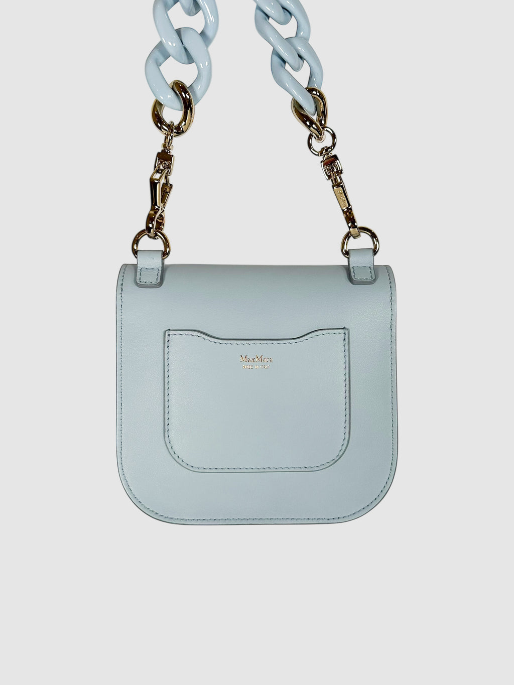 Leather MYM Flap Bag