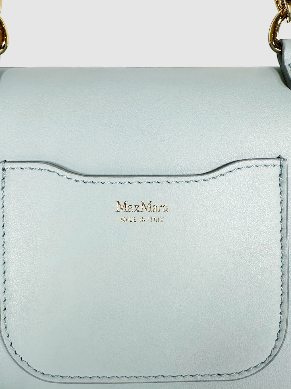 Leather MYM Flap Bag