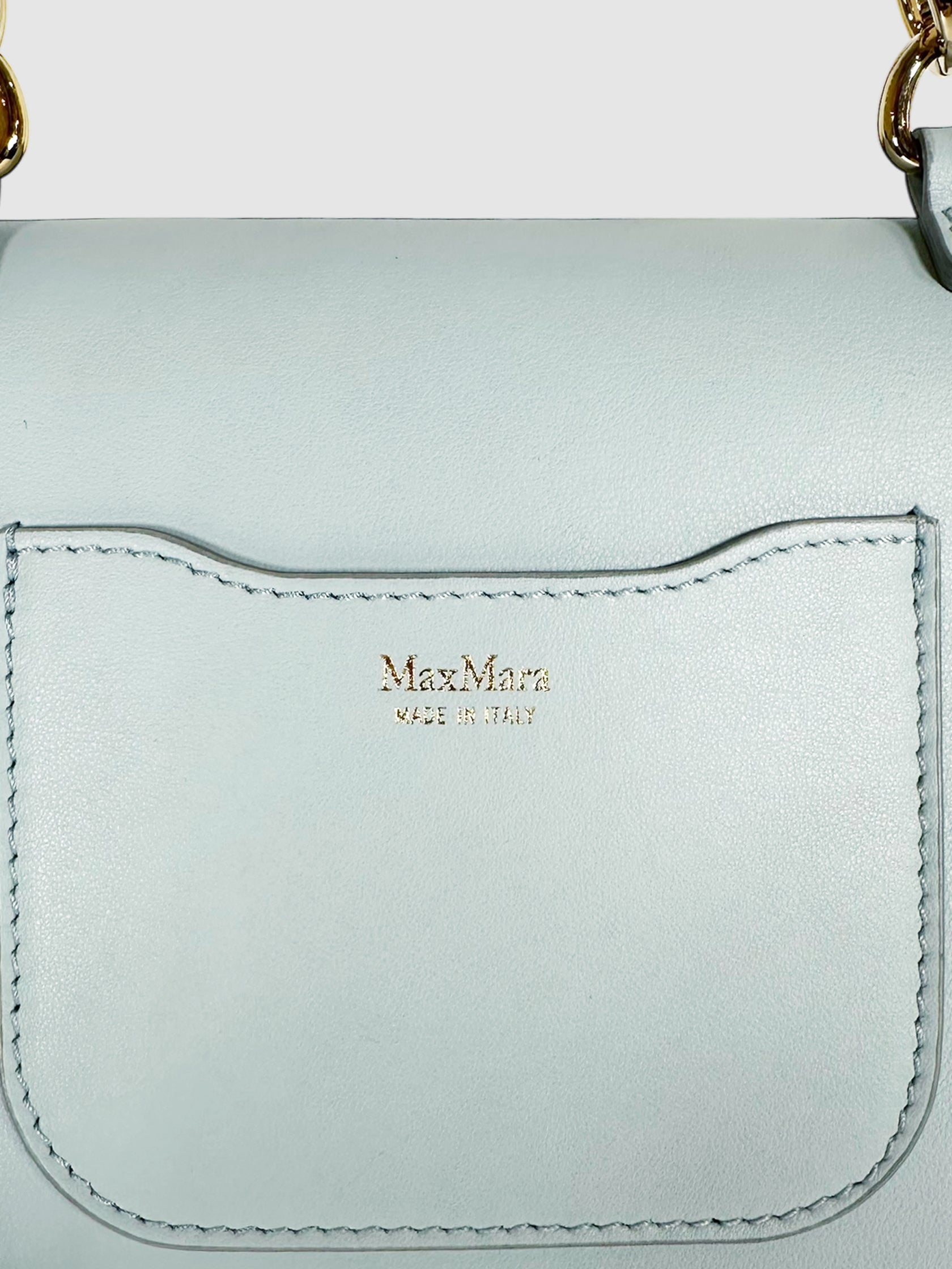 Leather MYM Flap Bag